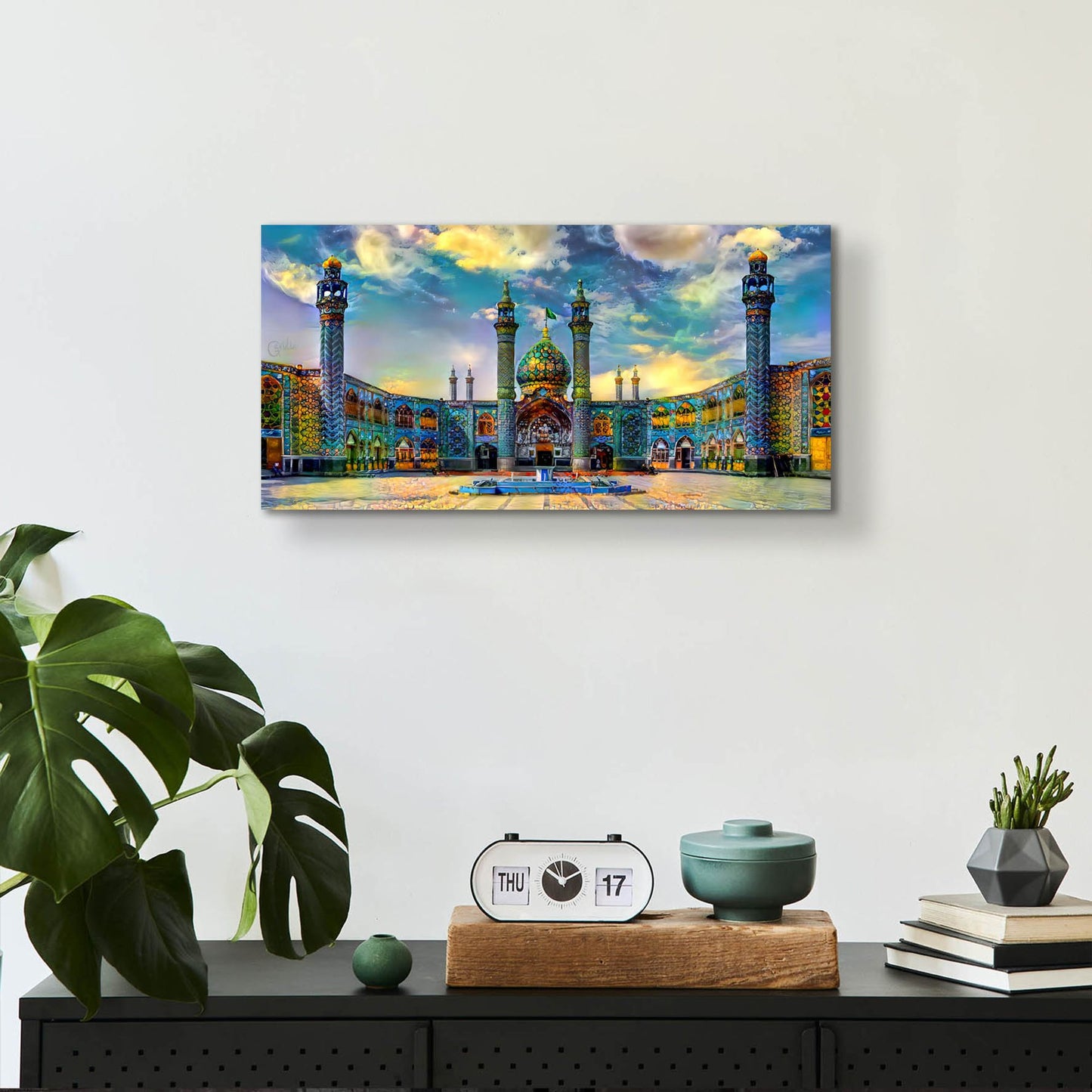 Epic Art 'Isfahan Iran Hilal Ibn Ali Mausoleum' by Pedro Gavidia, Acrylic Glass Wall Art,24x12