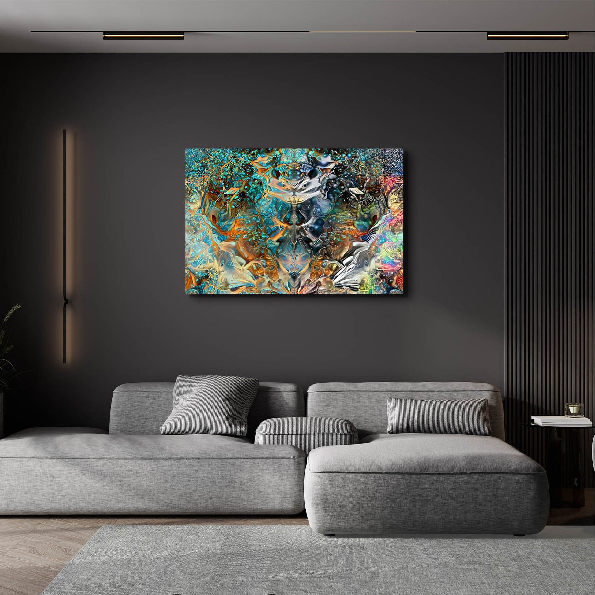 Epic Art 'Jade Mask' by Pedro Gavidia, Acrylic Glass Wall Art,36x24