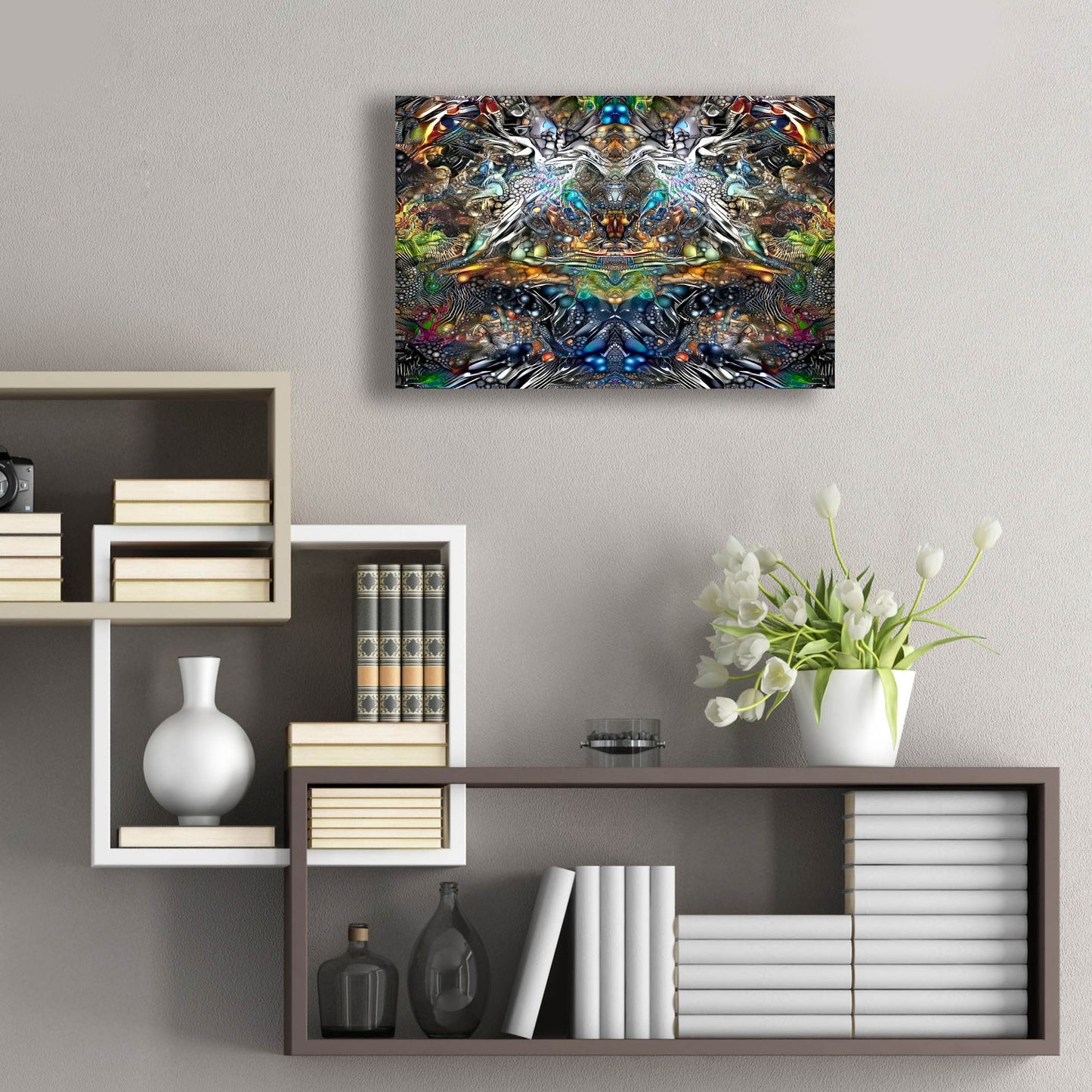 Epic Art 'Khepri' by Pedro Gavidia, Acrylic Glass Wall Art,24x16