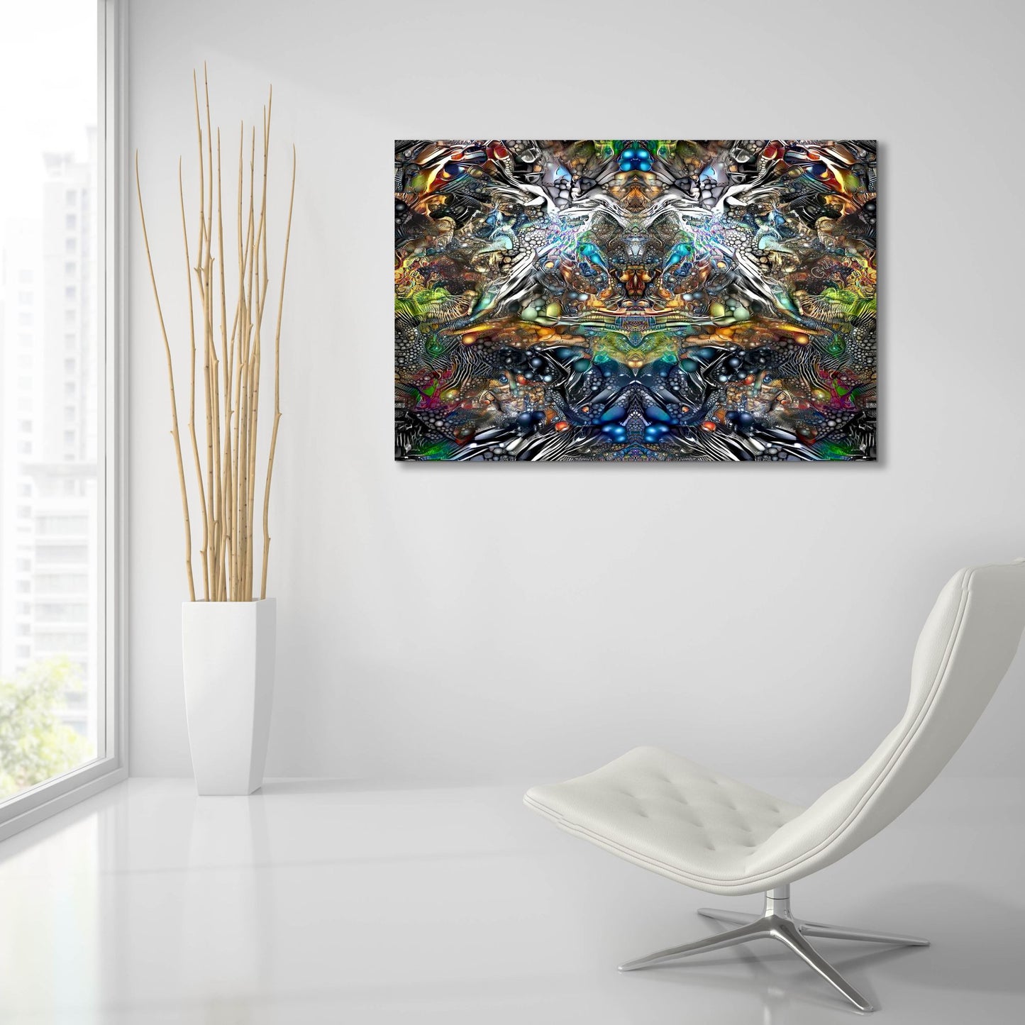 Epic Art 'Khepri' by Pedro Gavidia, Acrylic Glass Wall Art,36x24