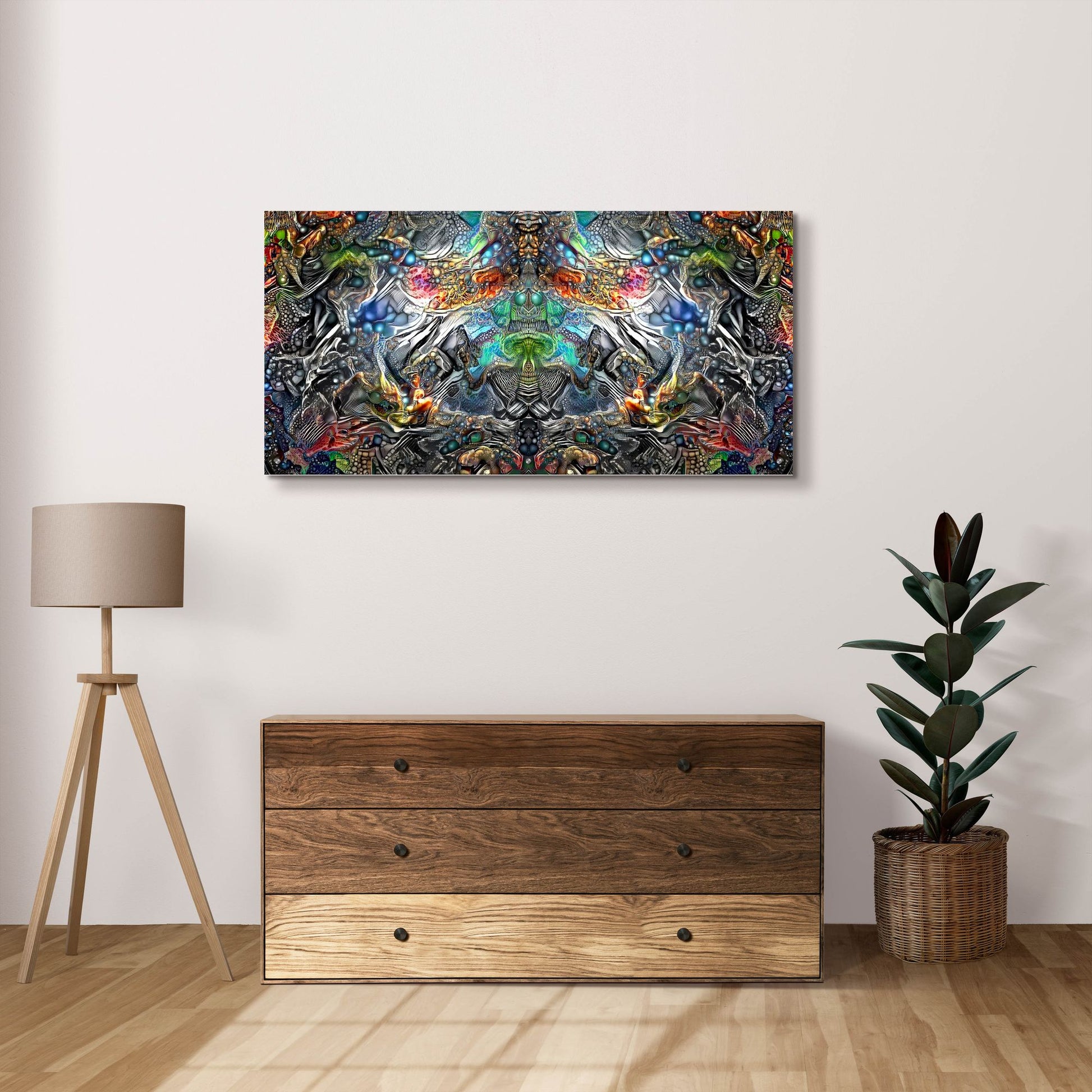 Epic Art 'Maria Sabinas Trance' by Pedro Gavidia, Acrylic Glass Wall Art,48x24