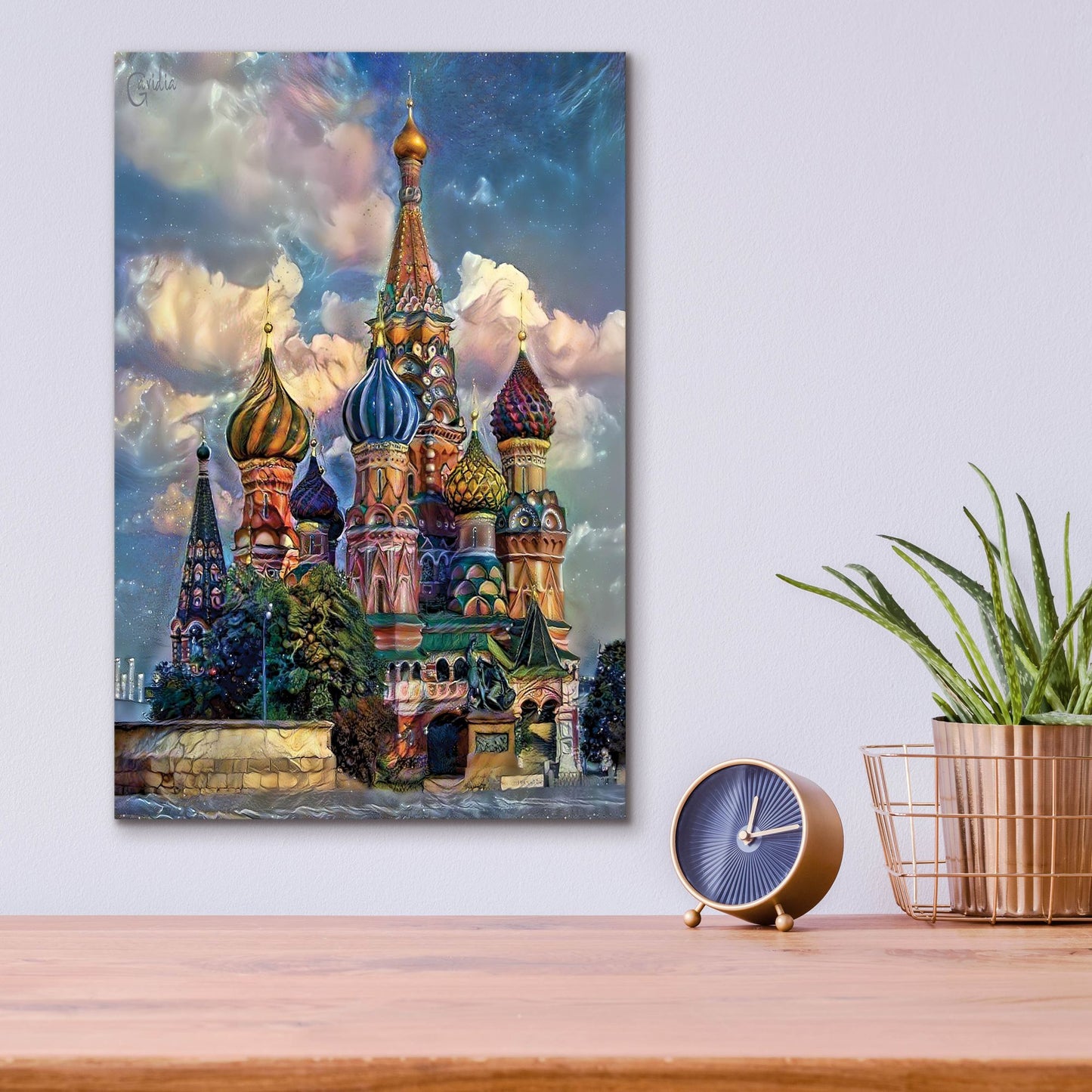 Epic Art 'Moscow Russia Cathedral Of Vasily The Blessed Saint Basil' by Pedro Gavidia, Acrylic Glass Wall Art,12x16