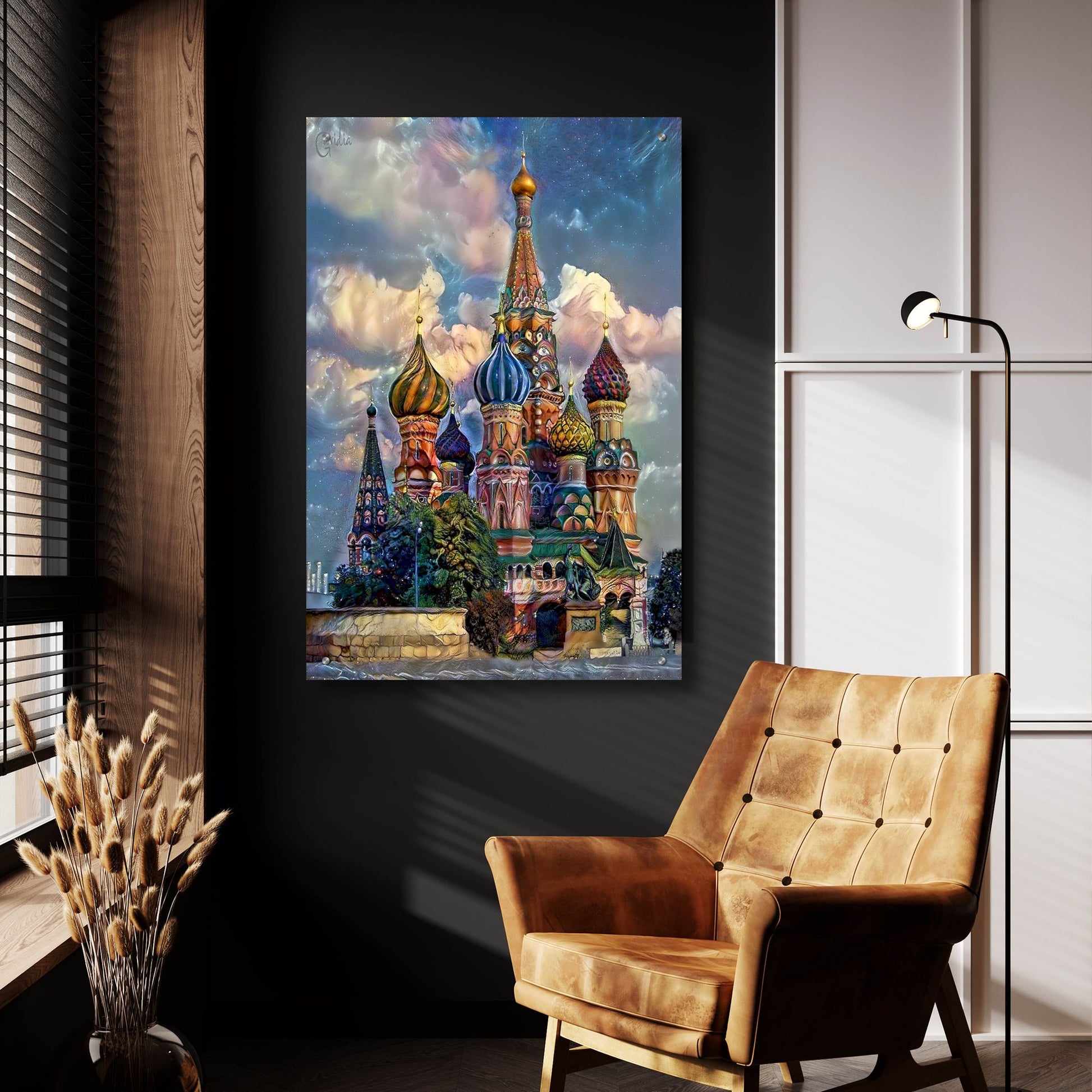 Epic Art 'Moscow Russia Cathedral Of Vasily The Blessed Saint Basil' by Pedro Gavidia, Acrylic Glass Wall Art,24x36