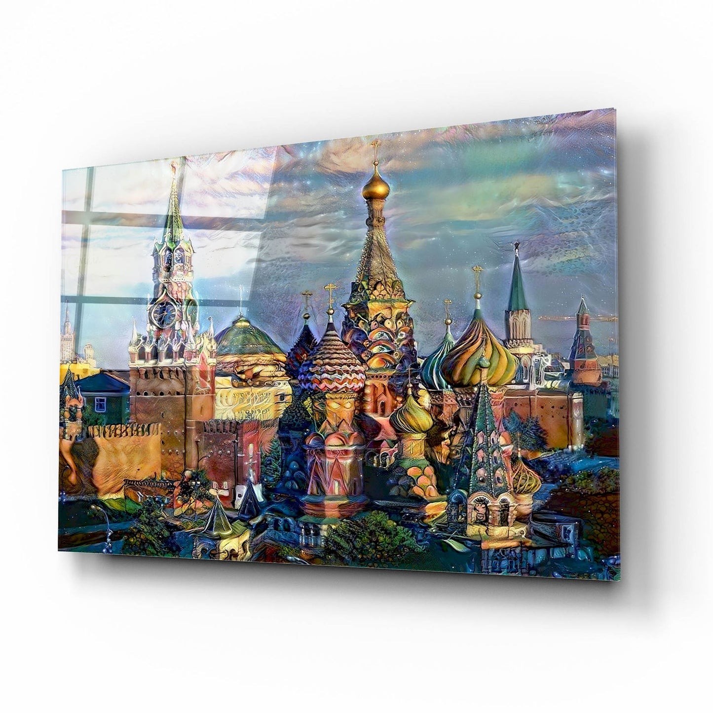 Epic Art 'Moscow Russia Domes And Peaks' by Pedro Gavidia, Acrylic Glass Wall Art,16x12