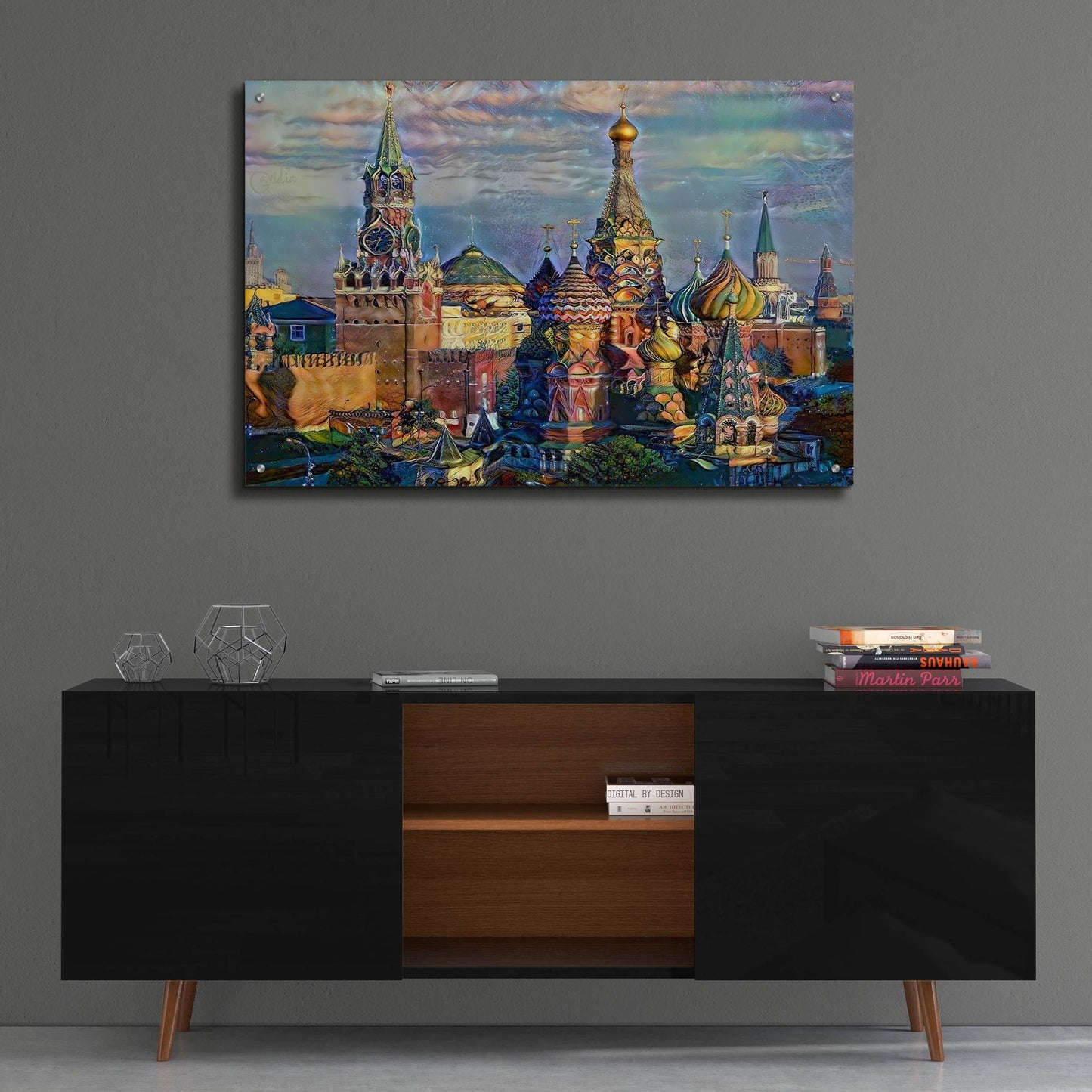 Epic Art 'Moscow Russia Domes And Peaks' by Pedro Gavidia, Acrylic Glass Wall Art,36x24