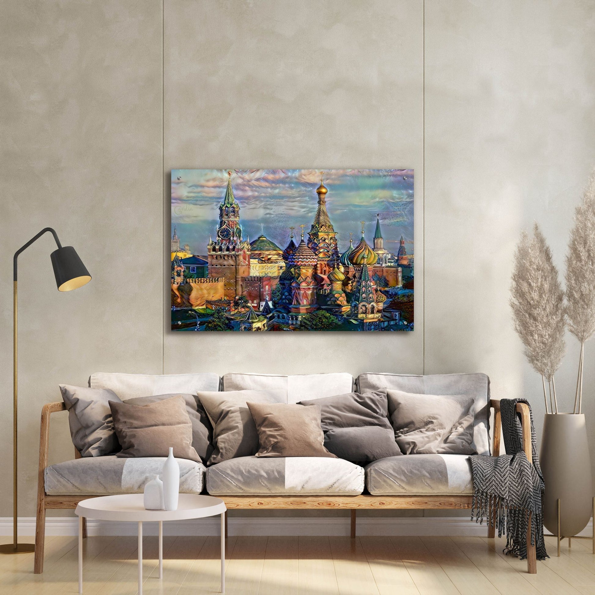 Epic Art 'Moscow Russia Domes And Peaks' by Pedro Gavidia, Acrylic Glass Wall Art,36x24