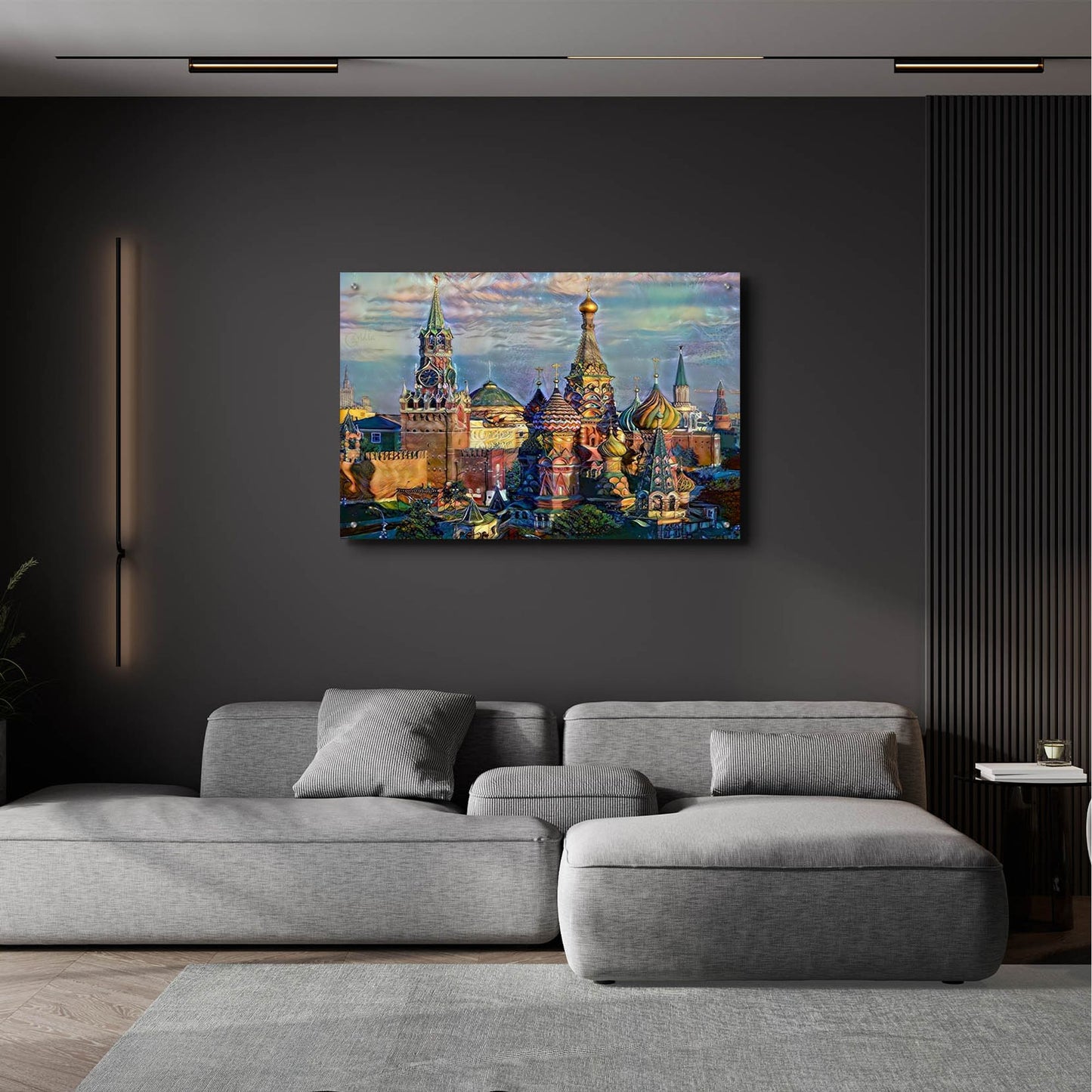 Epic Art 'Moscow Russia Domes And Peaks' by Pedro Gavidia, Acrylic Glass Wall Art,36x24