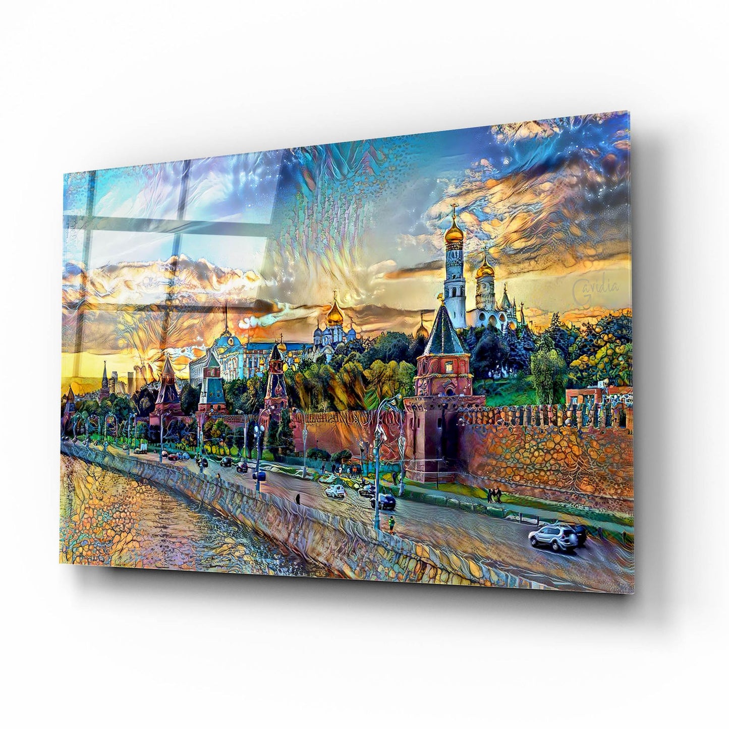 Epic Art 'Moscow Russia Kremlin Wall' by Pedro Gavidia, Acrylic Glass Wall Art,16x12