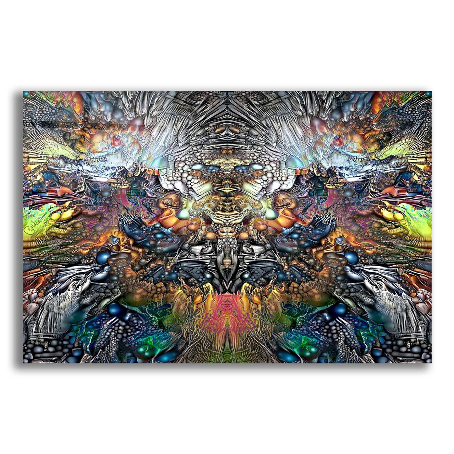 Epic Art 'Samael' by Pedro Gavidia, Acrylic Glass Wall Art,16x12