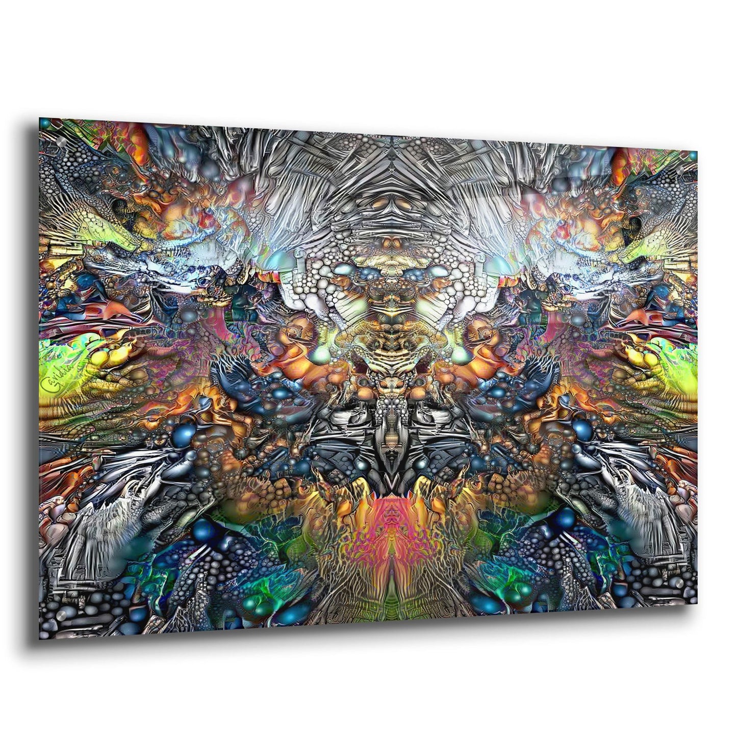 Epic Art 'Samael' by Pedro Gavidia, Acrylic Glass Wall Art,36x24