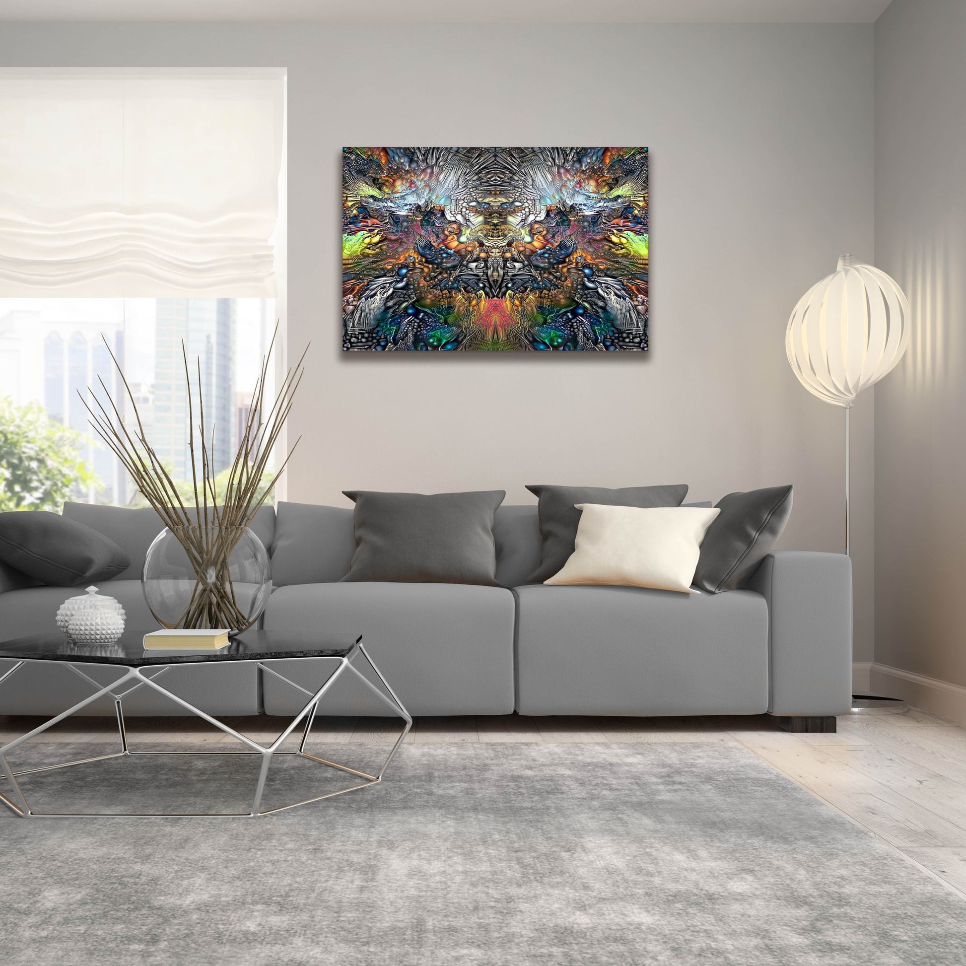 Epic Art 'Samael' by Pedro Gavidia, Acrylic Glass Wall Art,36x24