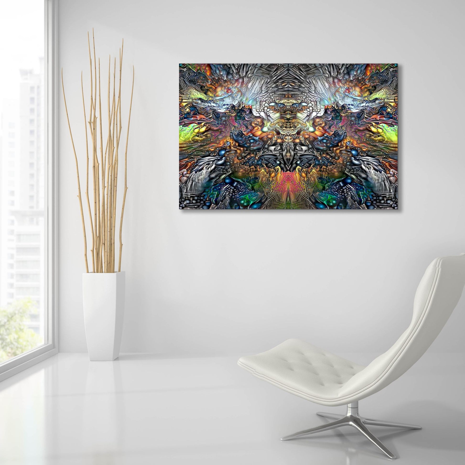 Epic Art 'Samael' by Pedro Gavidia, Acrylic Glass Wall Art,36x24