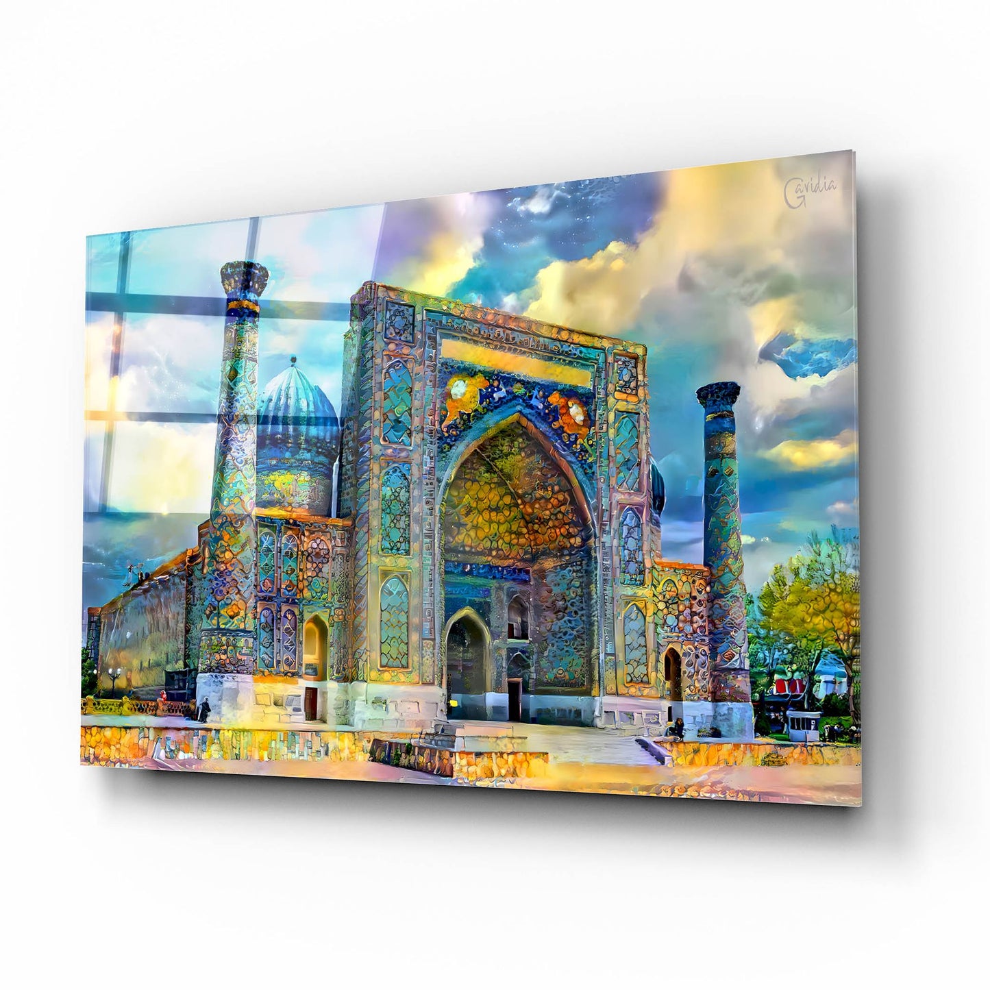 Epic Art 'Samarkand Uzbekistan Registan' by Pedro Gavidia, Acrylic Glass Wall Art,16x12