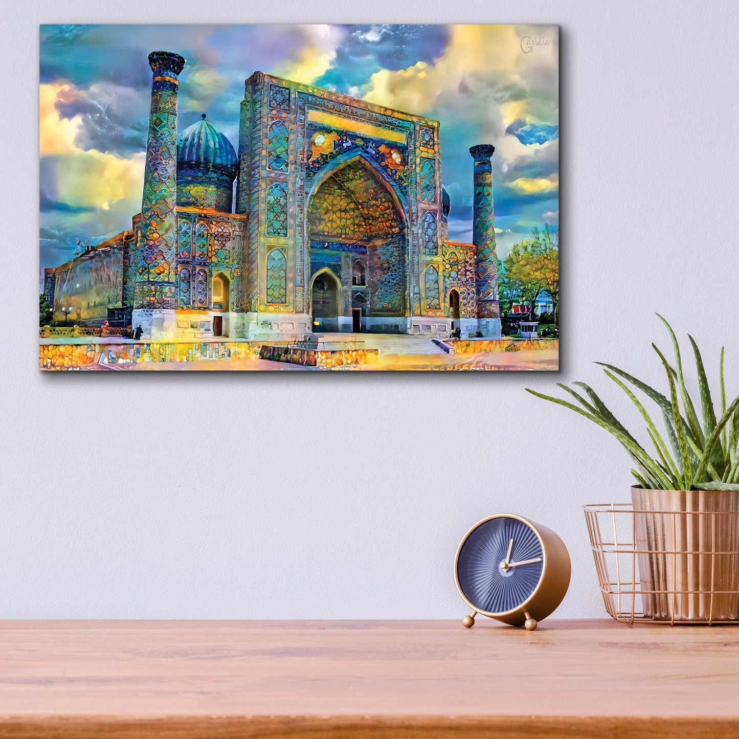 Epic Art 'Samarkand Uzbekistan Registan' by Pedro Gavidia, Acrylic Glass Wall Art,16x12