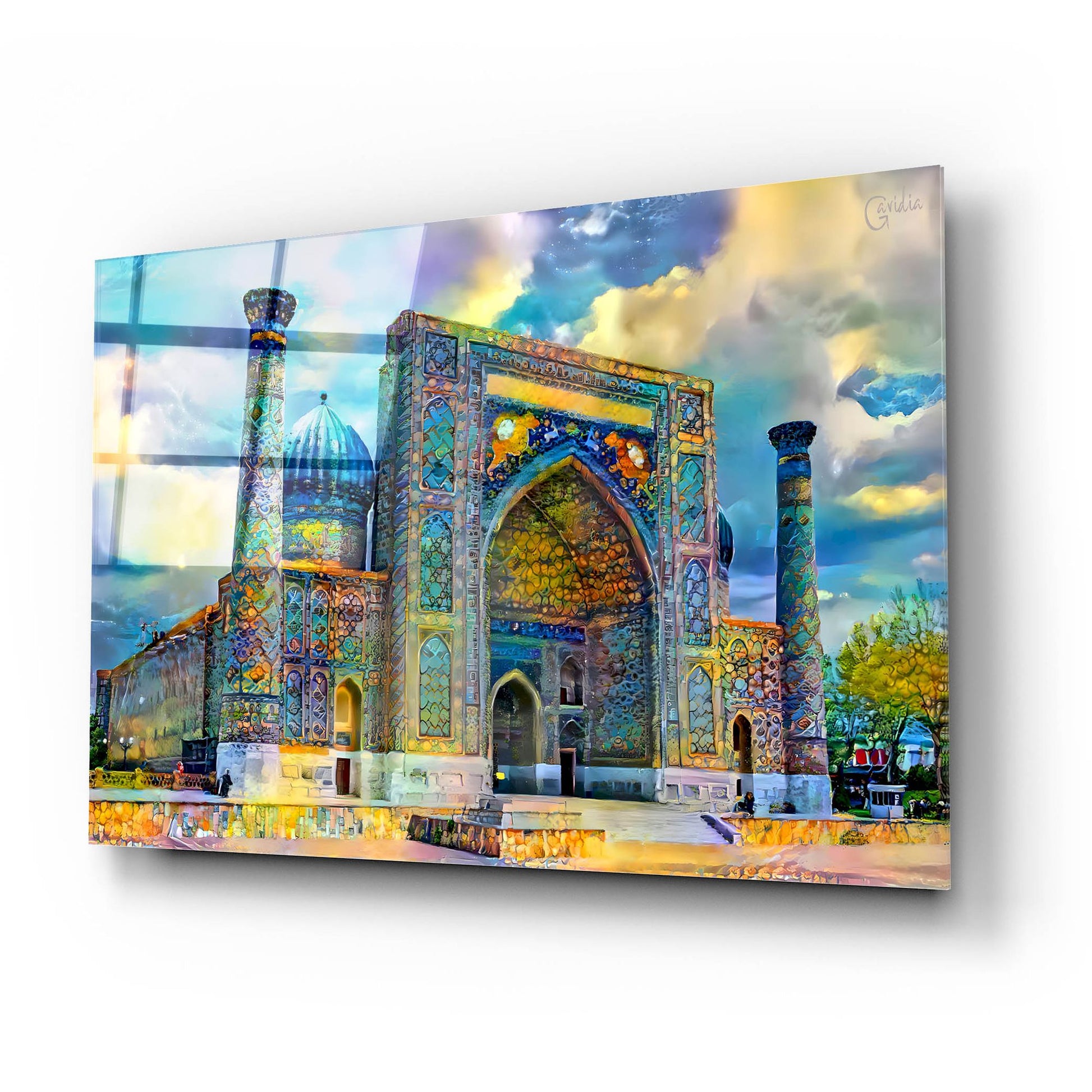 Epic Art 'Samarkand Uzbekistan Registan' by Pedro Gavidia, Acrylic Glass Wall Art,24x16
