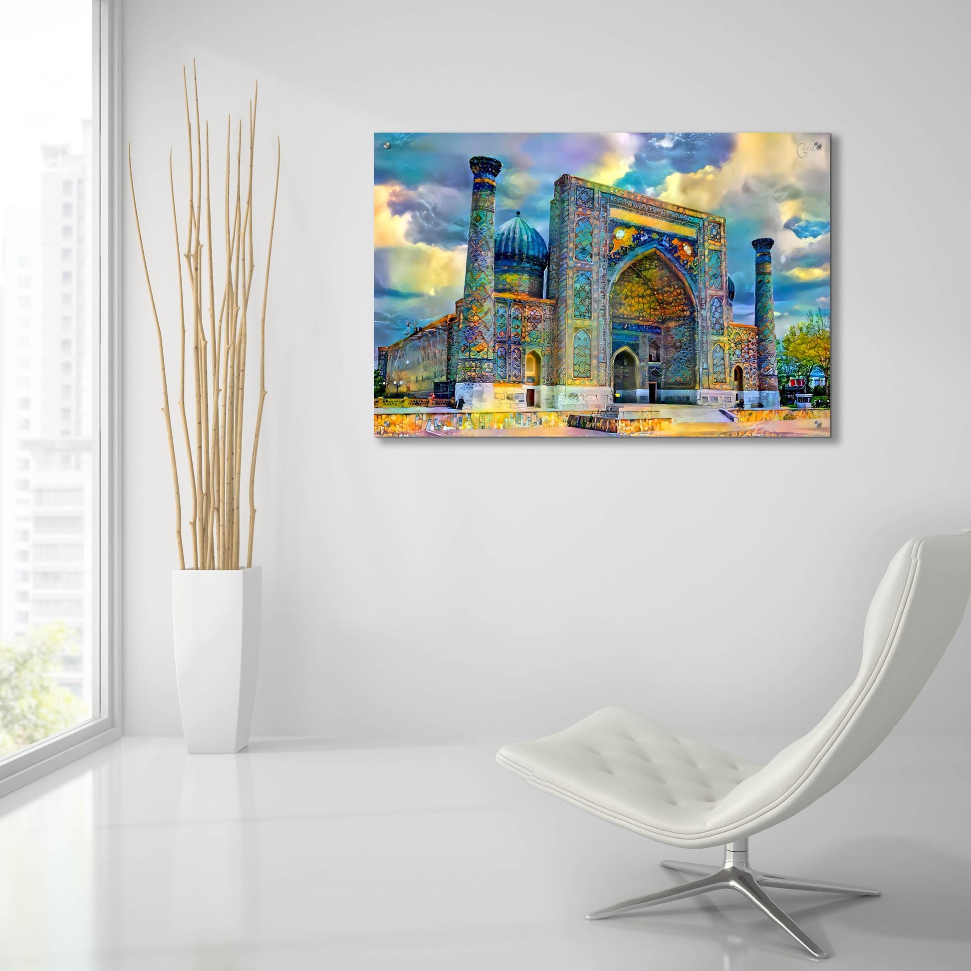 Epic Art 'Samarkand Uzbekistan Registan' by Pedro Gavidia, Acrylic Glass Wall Art,36x24