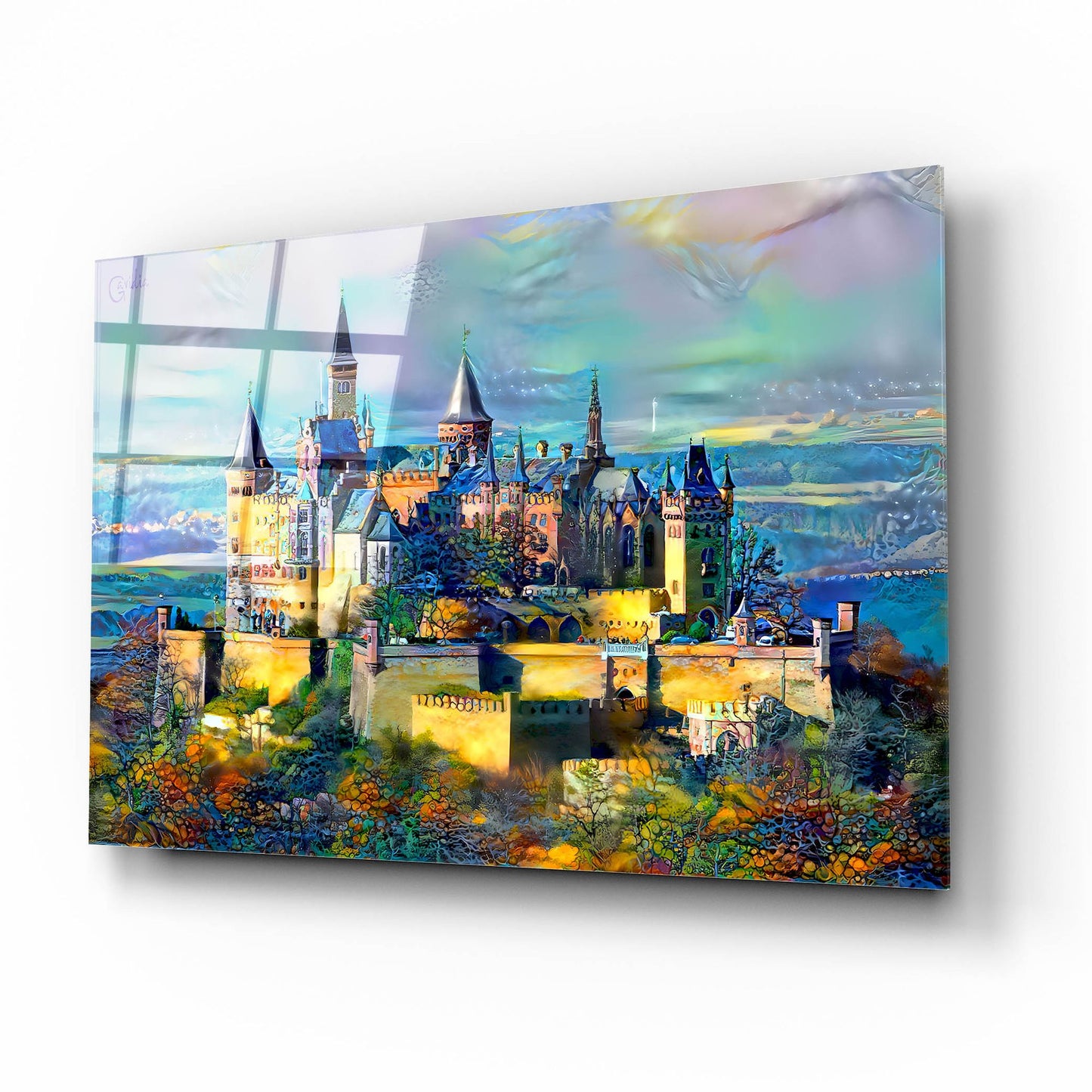 Epic Art 'Stuttgart Germany Hohenzollern Castle' by Pedro Gavidia, Acrylic Glass Wall Art,16x12