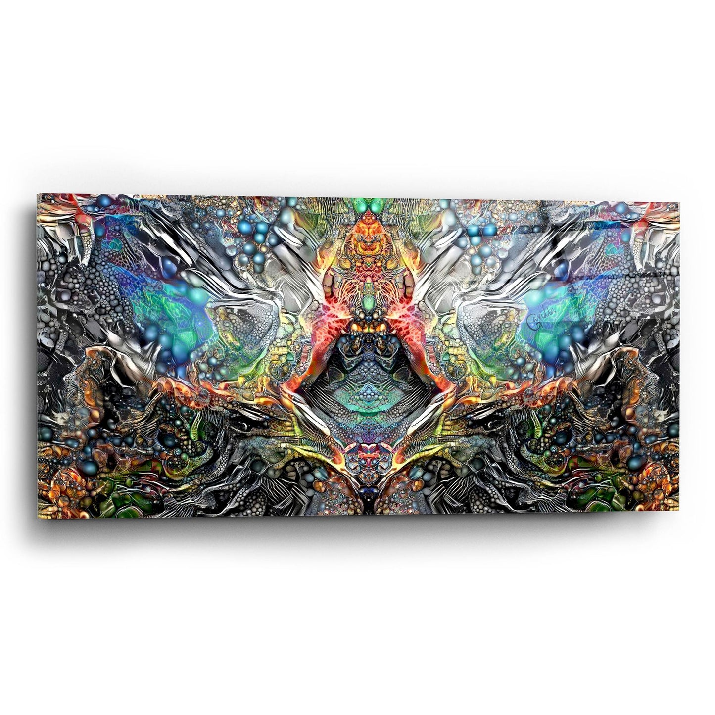 Epic Art 'The Deceitful Cloak Of Religions' by Pedro Gavidia, Acrylic Glass Wall Art,24x12