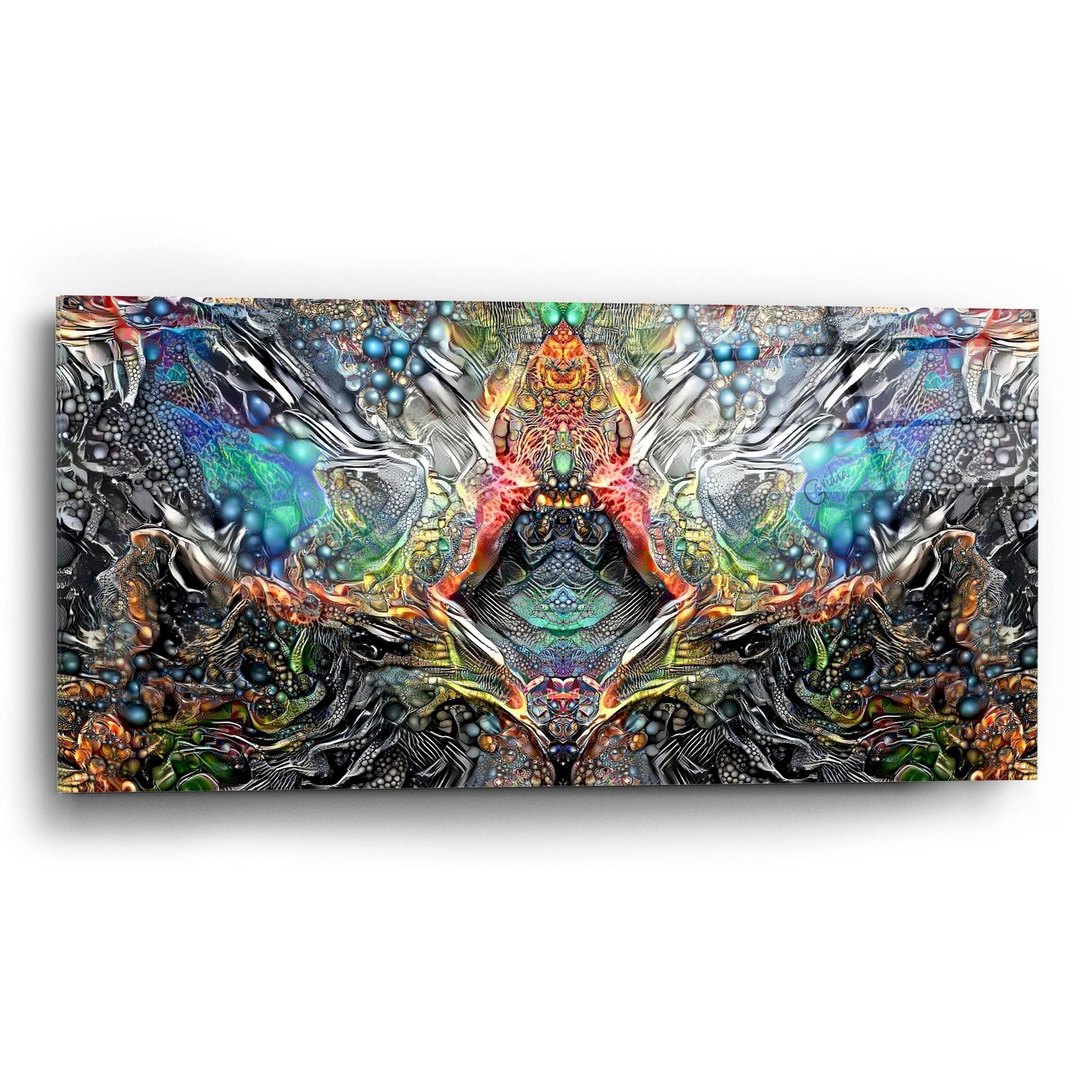 Epic Art 'The Deceitful Cloak Of Religions' by Pedro Gavidia, Acrylic Glass Wall Art,24x12