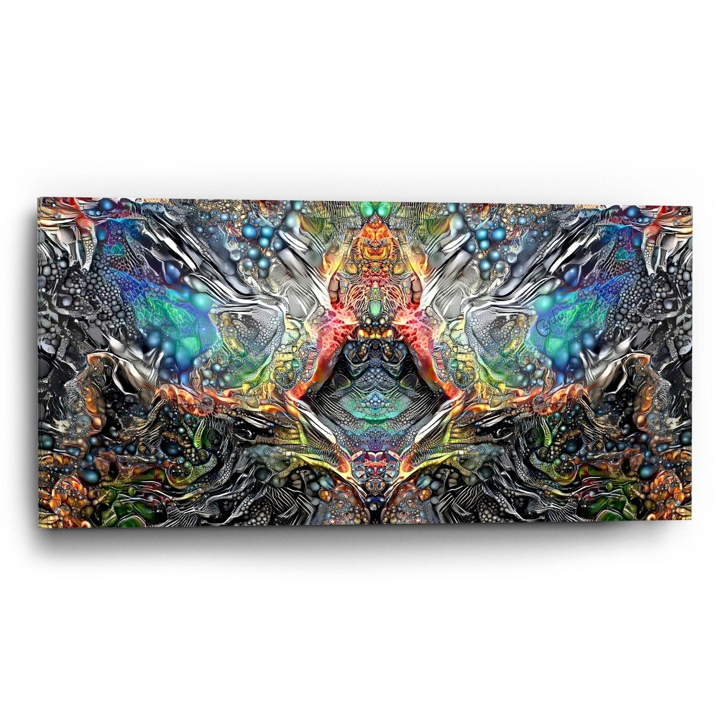 Epic Art 'The Deceitful Cloak Of Religions' by Pedro Gavidia, Acrylic Glass Wall Art,48x24