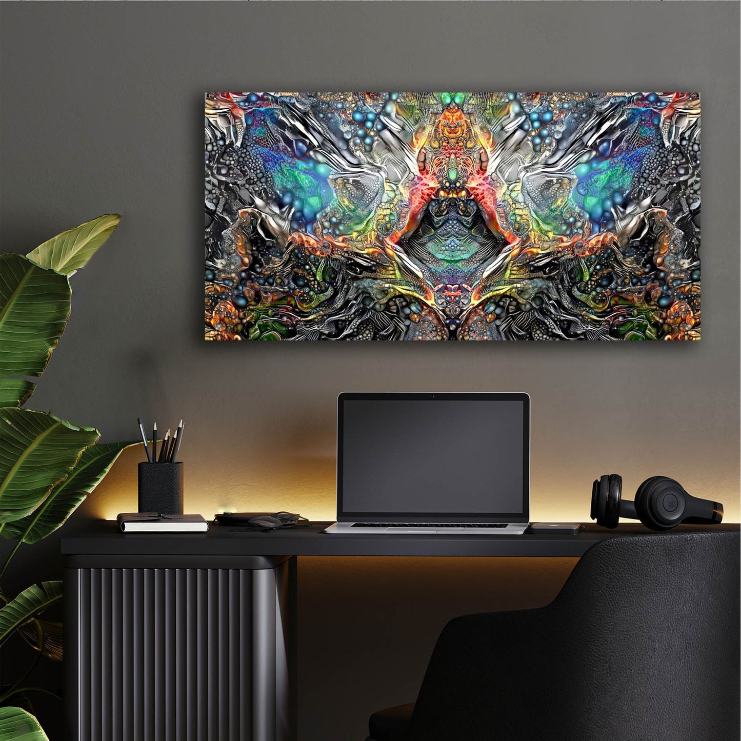 Epic Art 'The Deceitful Cloak Of Religions' by Pedro Gavidia, Acrylic Glass Wall Art,48x24