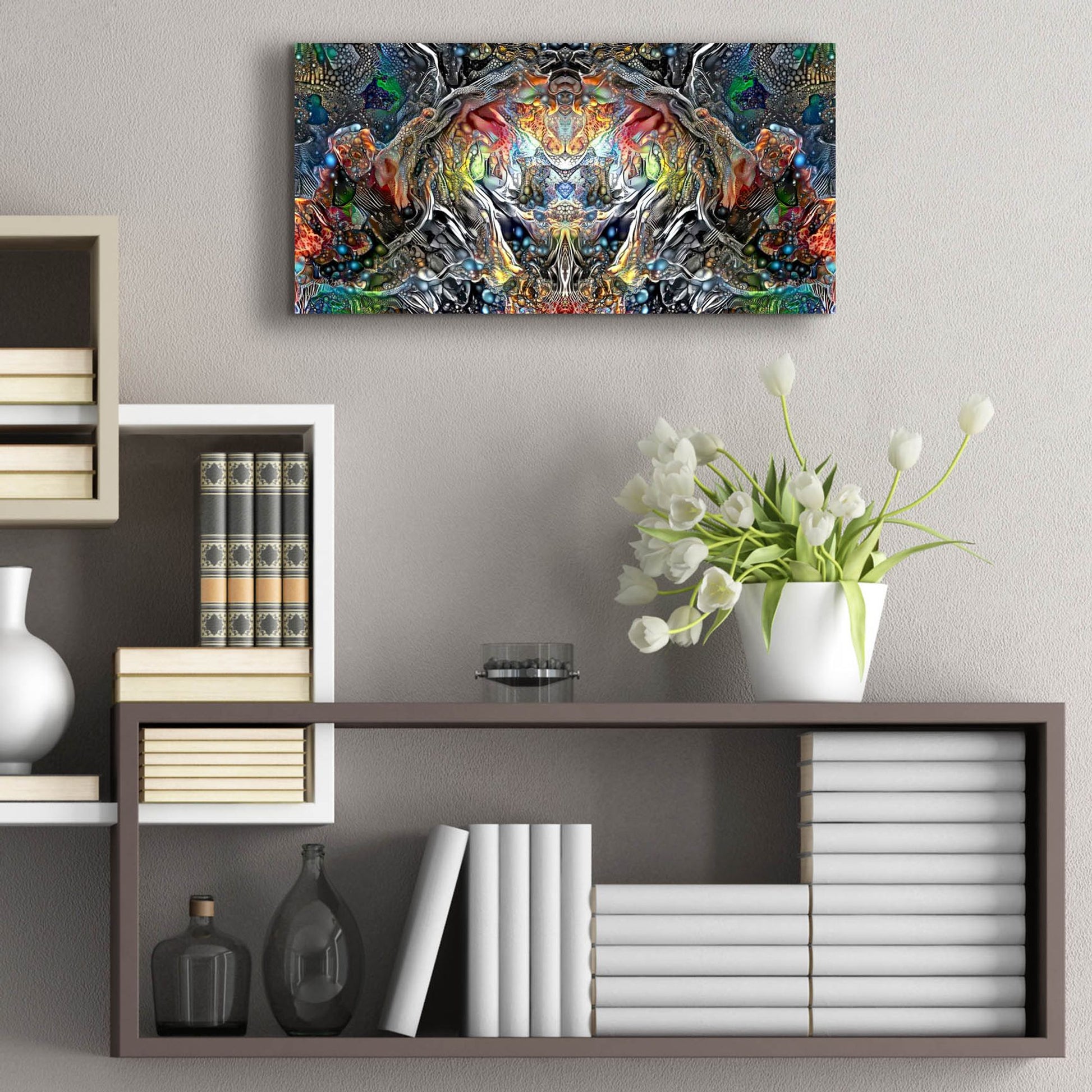 Epic Art 'The Strange Intelligence Enclosure' by Pedro Gavidia, Acrylic Glass Wall Art,24x12