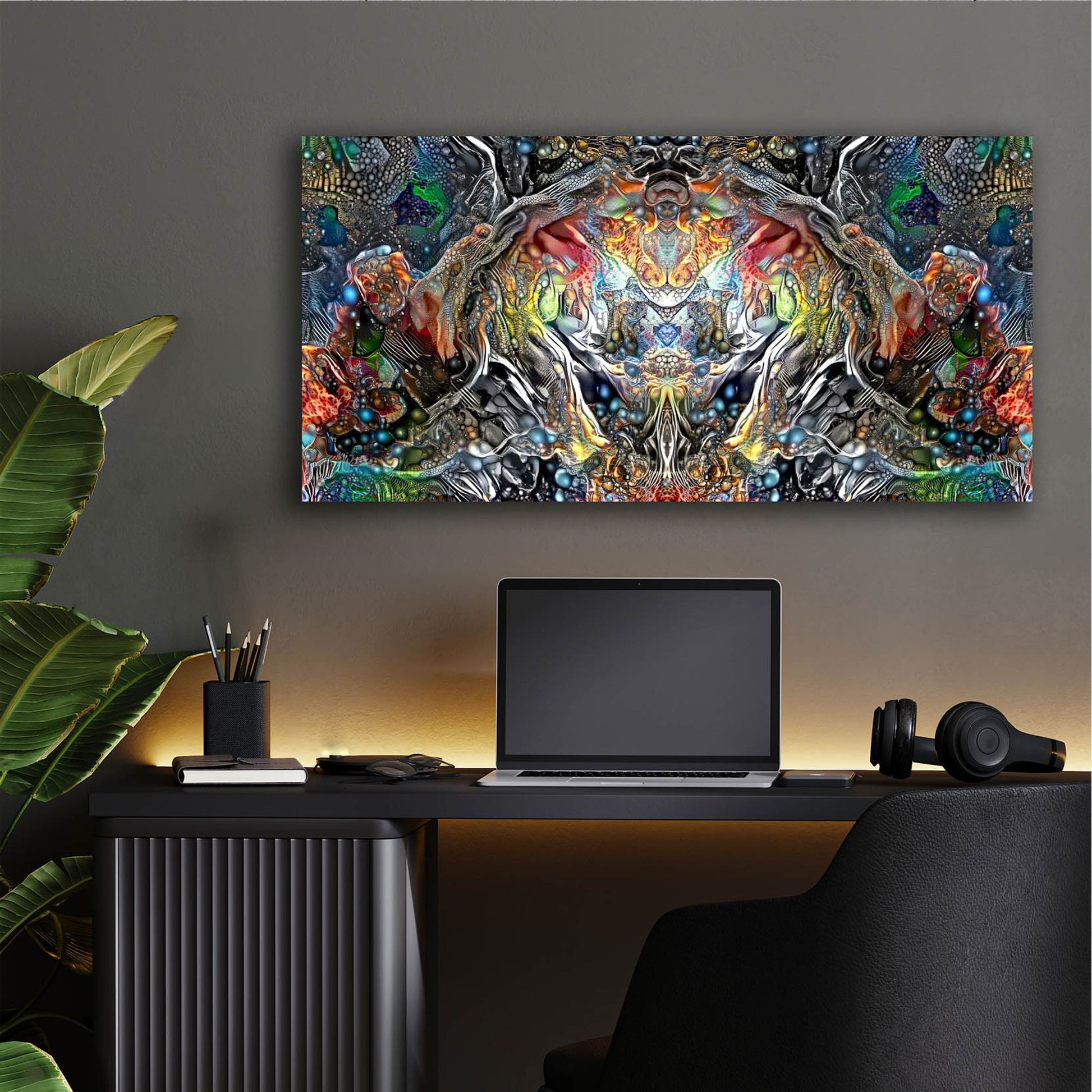 Epic Art 'The Strange Intelligence Enclosure' by Pedro Gavidia, Acrylic Glass Wall Art,48x24