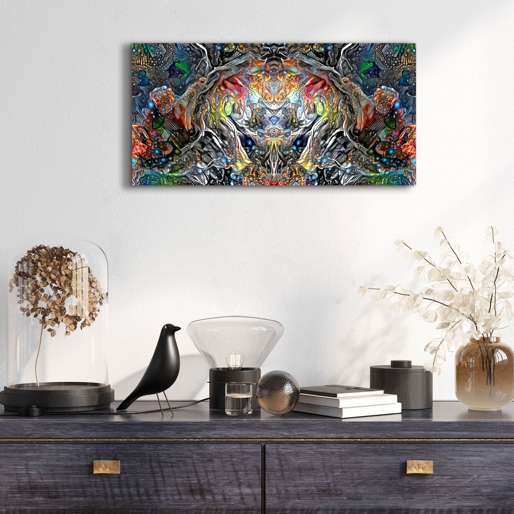 Epic Art 'The Strange Intelligence Enclosure' by Pedro Gavidia, Acrylic Glass Wall Art,48x24