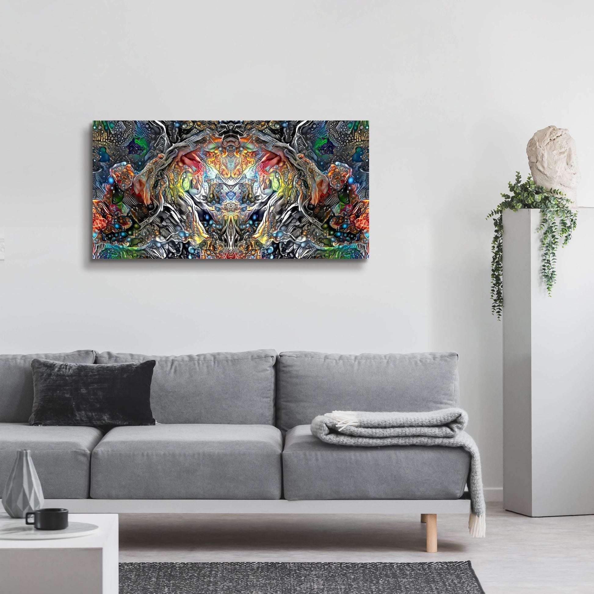 Epic Art 'The Strange Intelligence Enclosure' by Pedro Gavidia, Acrylic Glass Wall Art,48x24