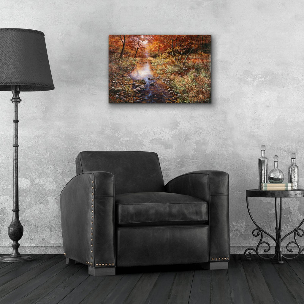 Autumn Gold by Bill Makinson - 24x16 acrylic wall art in a room