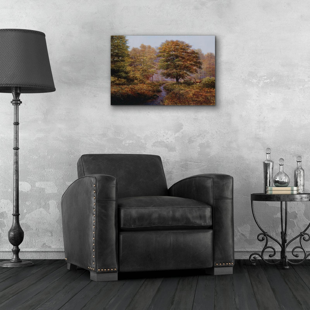 Forest Herd by Bill Makinson - 24x16 acrylic wall art in a room
