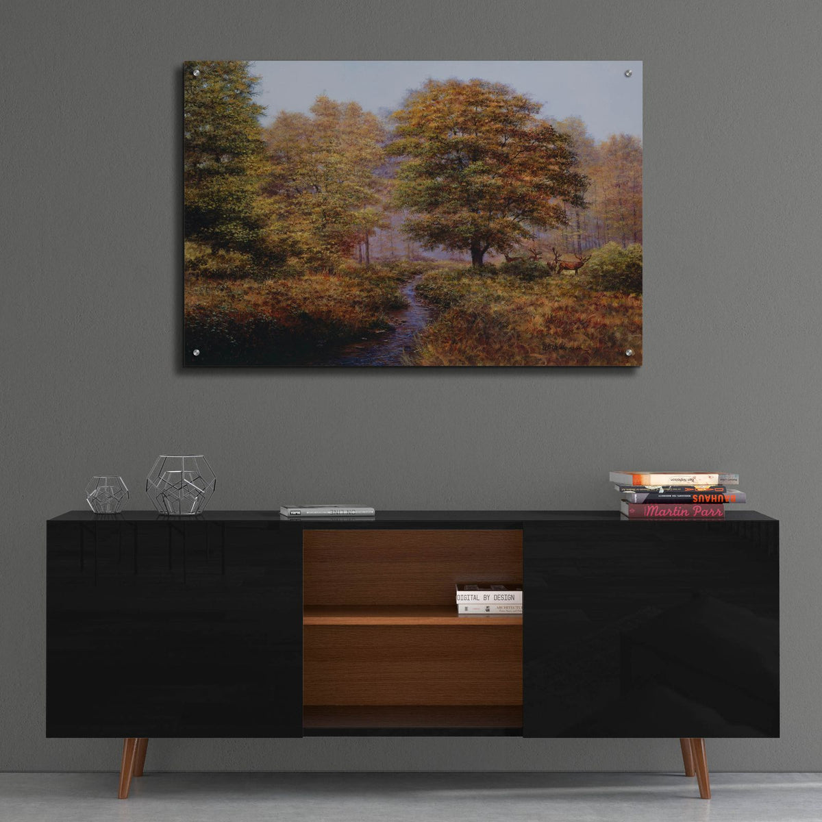 Forest Herd by Bill Makinson - 36x24 acrylic wall art in a room