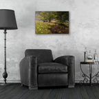 Cattle By The Stream by Bill Makinson - 24x16 acrylic wall art in a room