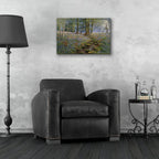 Bluebell Wood by Bill Makinson - 24x16 acrylic wall art in a room