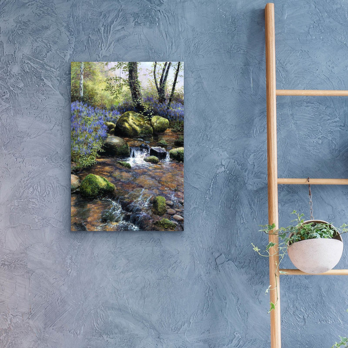 Shallow Brook by Bill Makinson - 16x24 acrylic wall art in a room