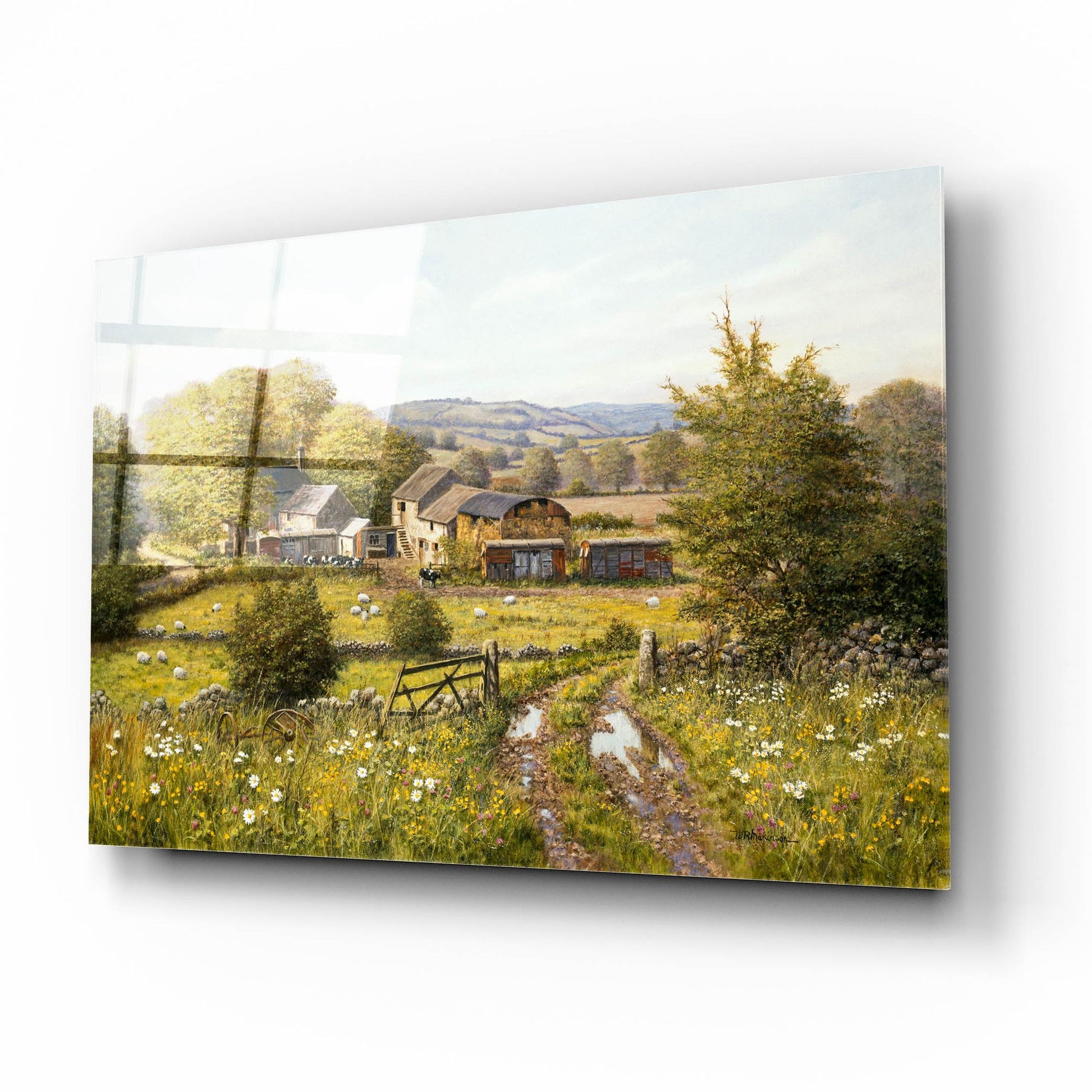 Epic Art 'Dale Farm' by Bill Makinson, Acrylic Glass Wall Art,16x12