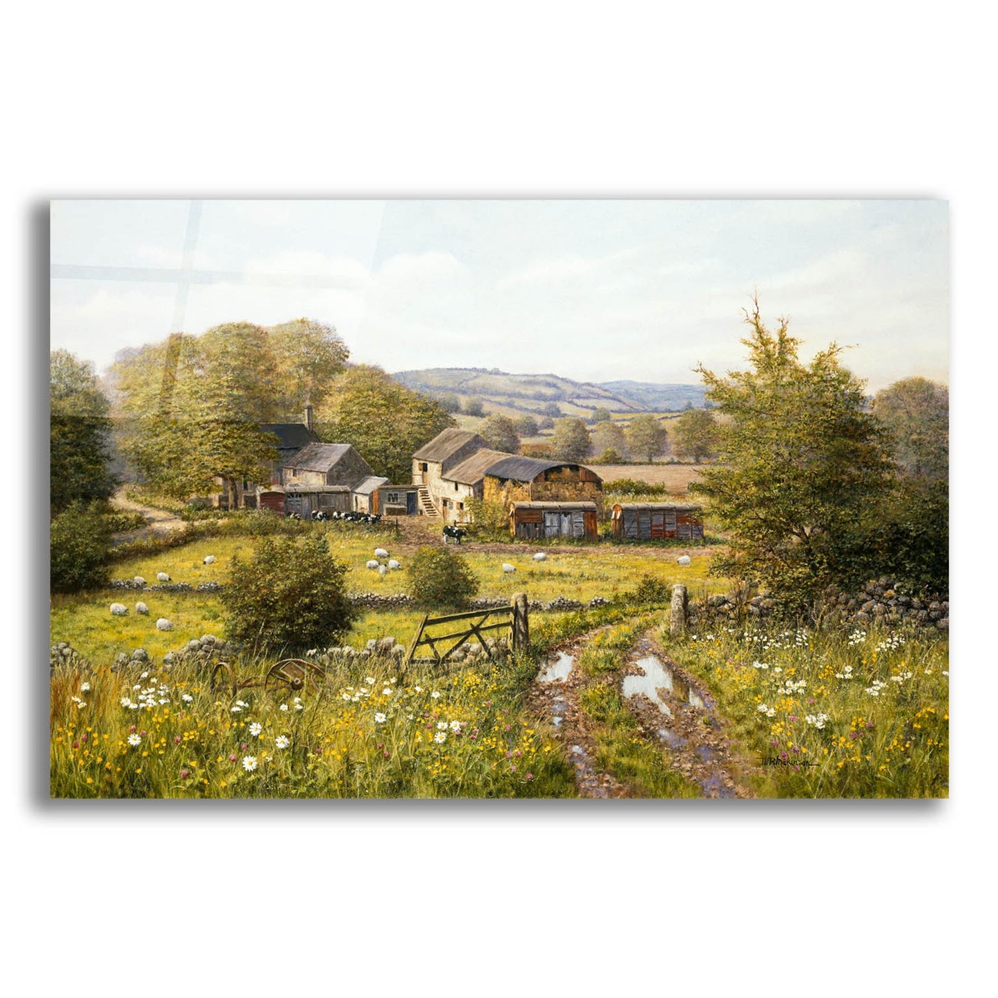 Epic Art 'Dale Farm' by Bill Makinson, Acrylic Glass Wall Art,16x12