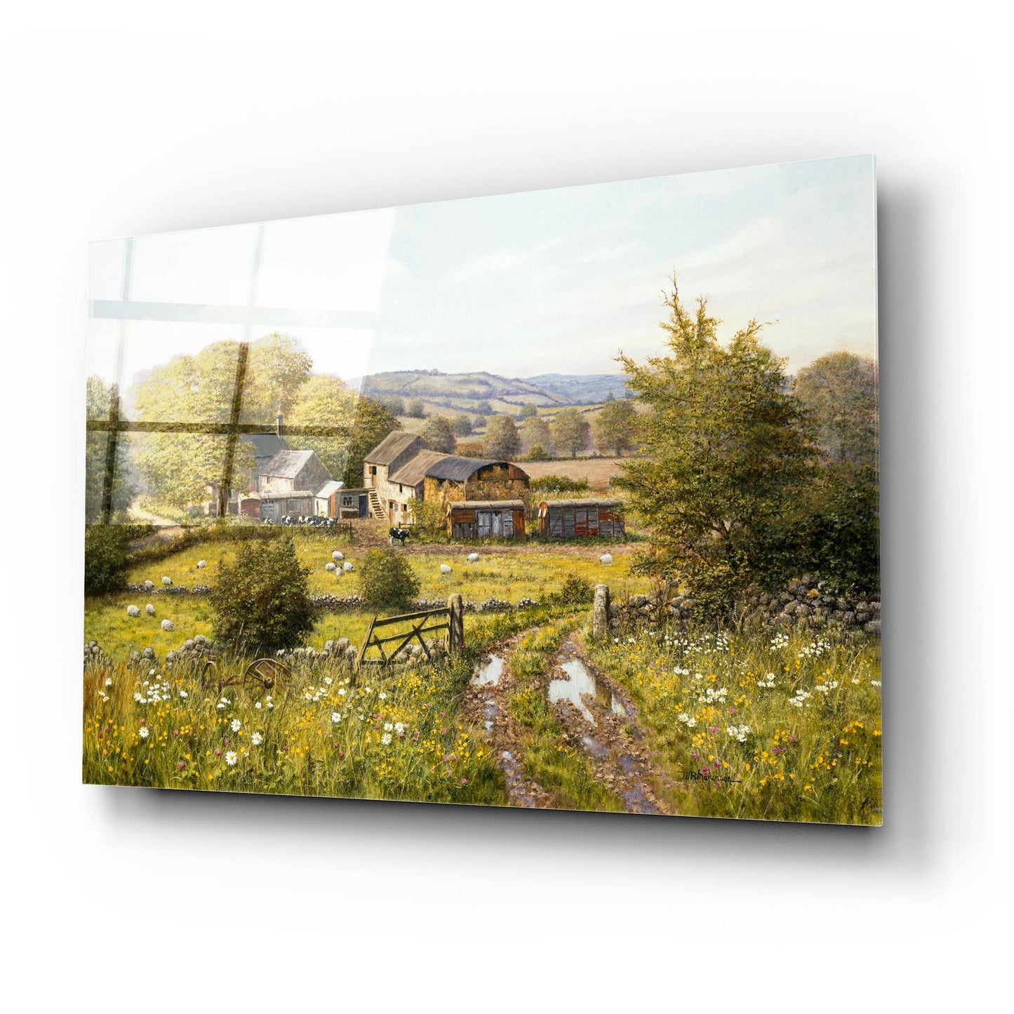 Epic Art 'Dale Farm' by Bill Makinson, Acrylic Glass Wall Art,24x16