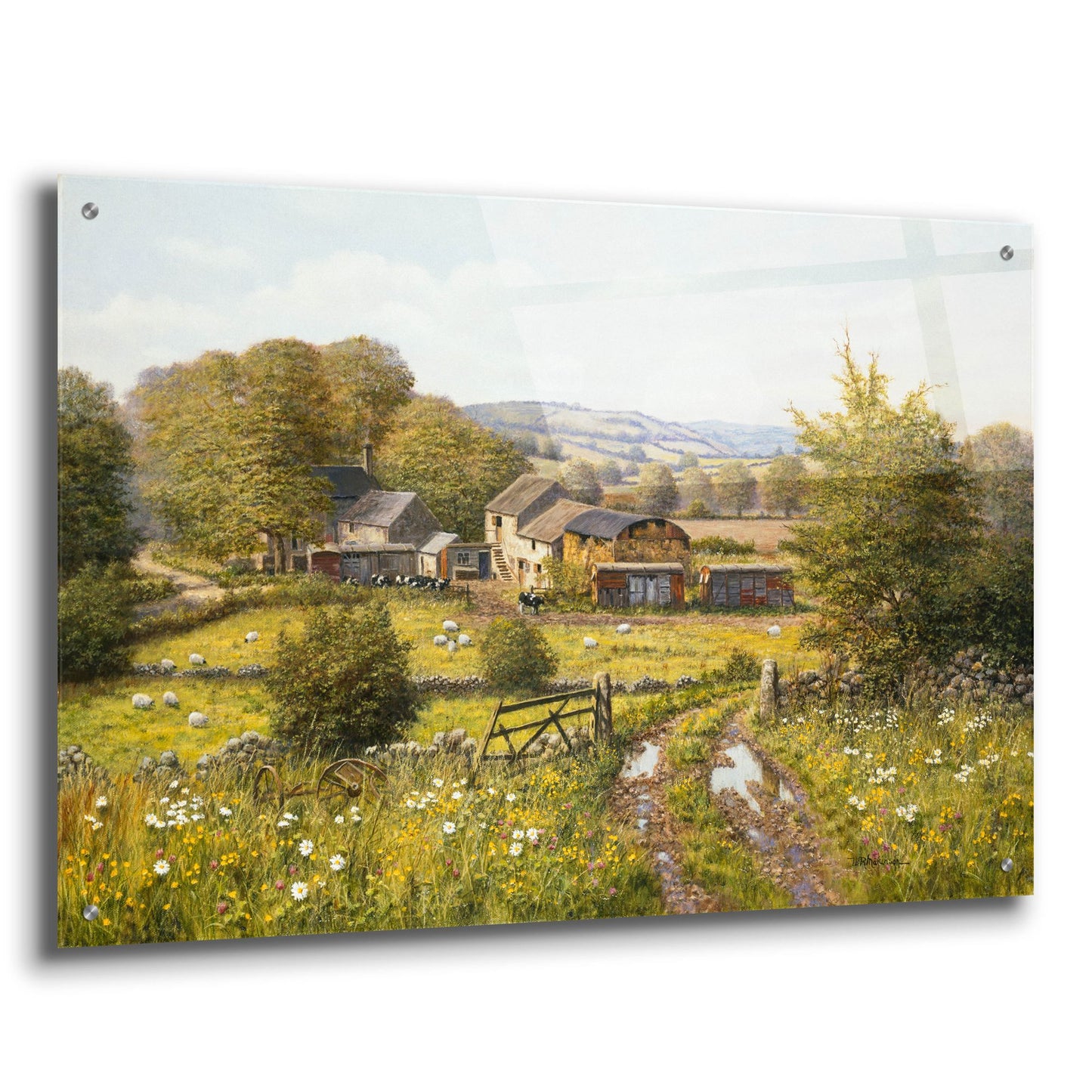 Epic Art 'Dale Farm' by Bill Makinson, Acrylic Glass Wall Art,36x24