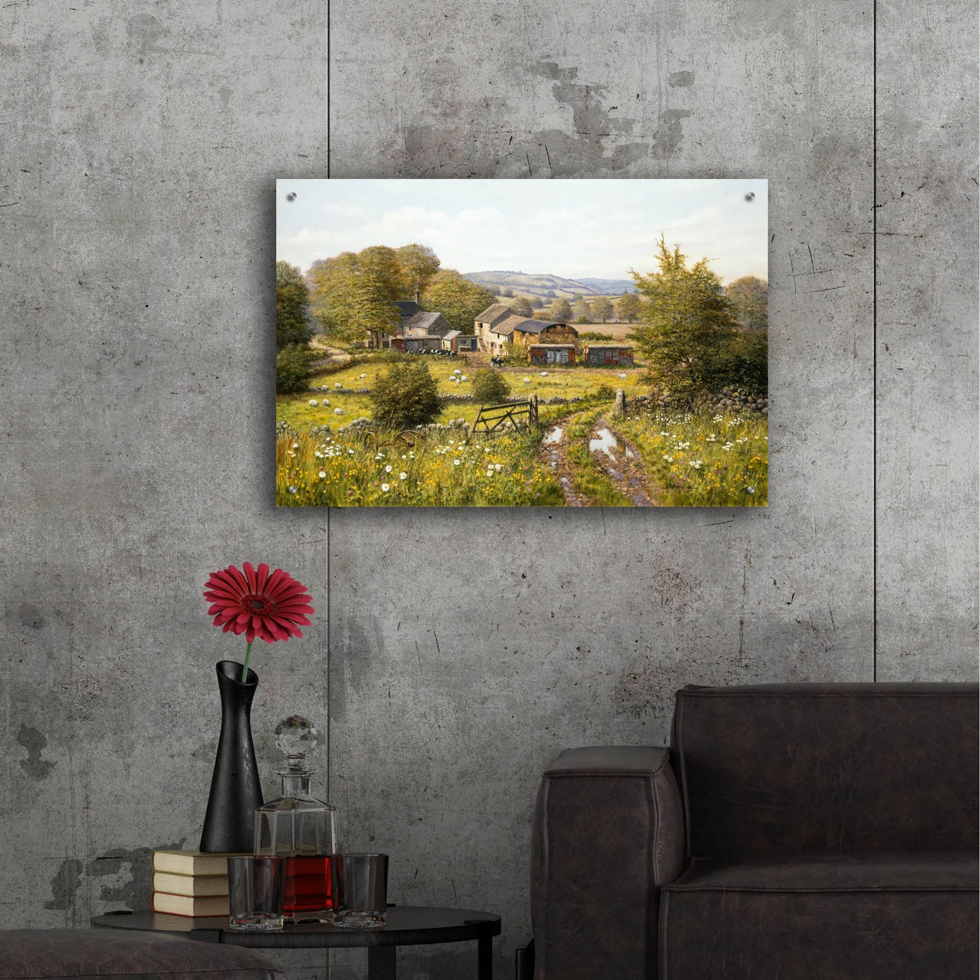 Epic Art 'Dale Farm' by Bill Makinson, Acrylic Glass Wall Art,36x24