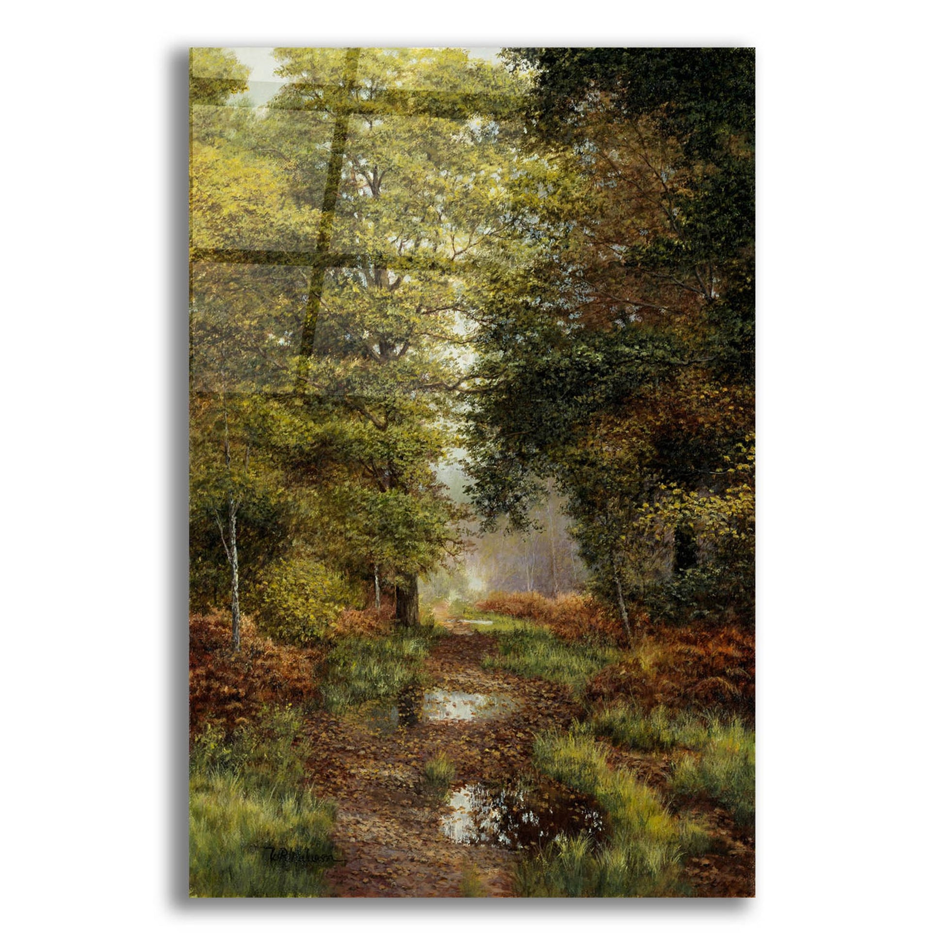 Epic Art 'Woodland In The Fall' by Bill Makinson, Acrylic Glass Wall Art,12x16