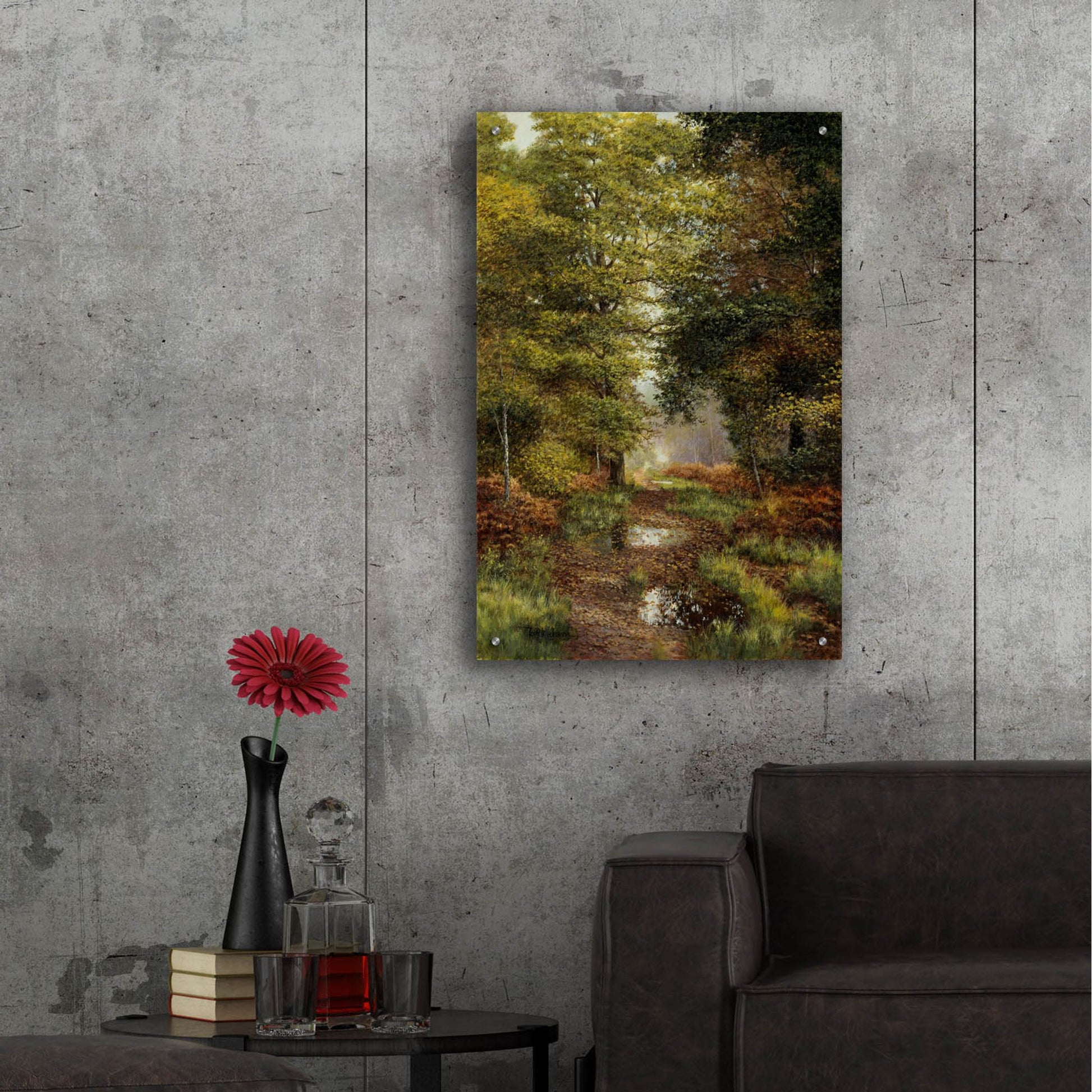 Epic Art 'Woodland In The Fall' by Bill Makinson, Acrylic Glass Wall Art,24x36