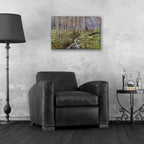 Snowdrop Dell by Bill Makinson - 24x16 acrylic wall art in a room