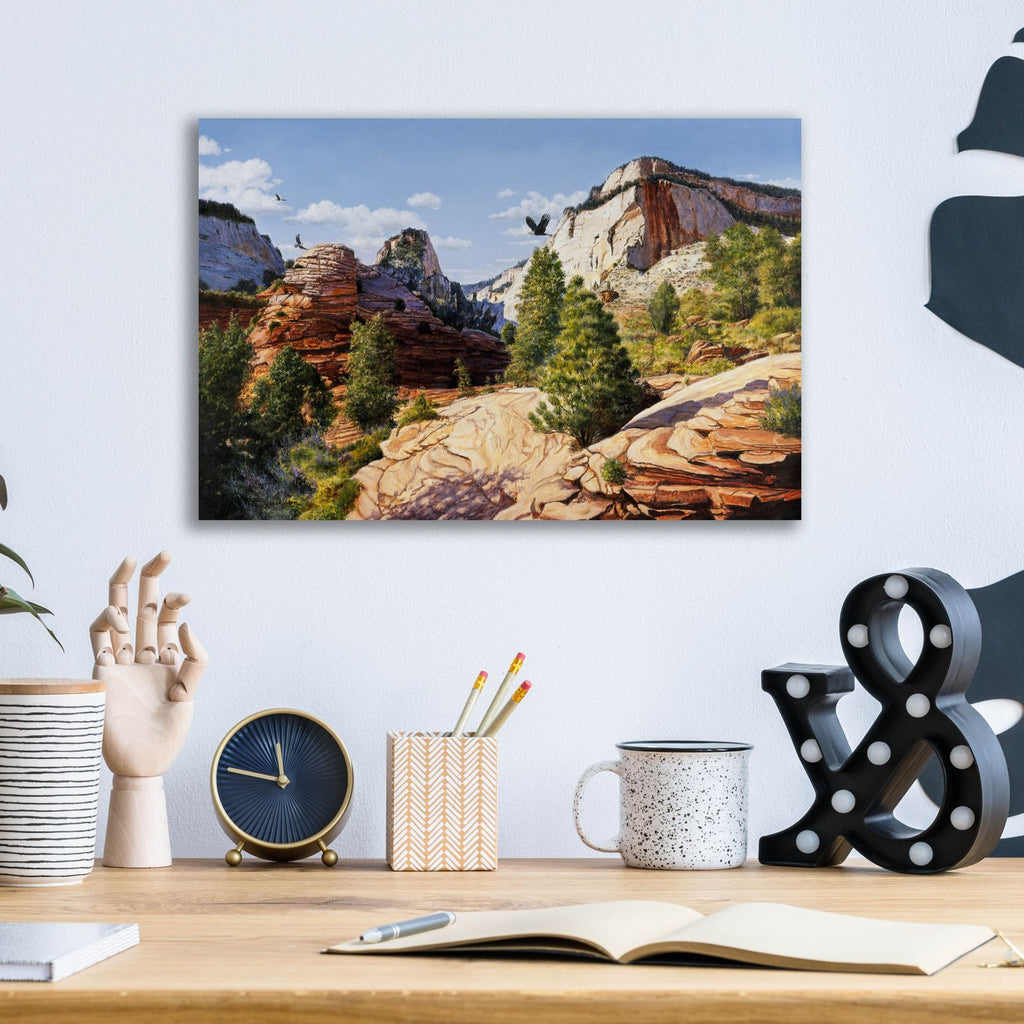 Zion 2 by Bill Makinson - 16x12 acrylic wall art in a room