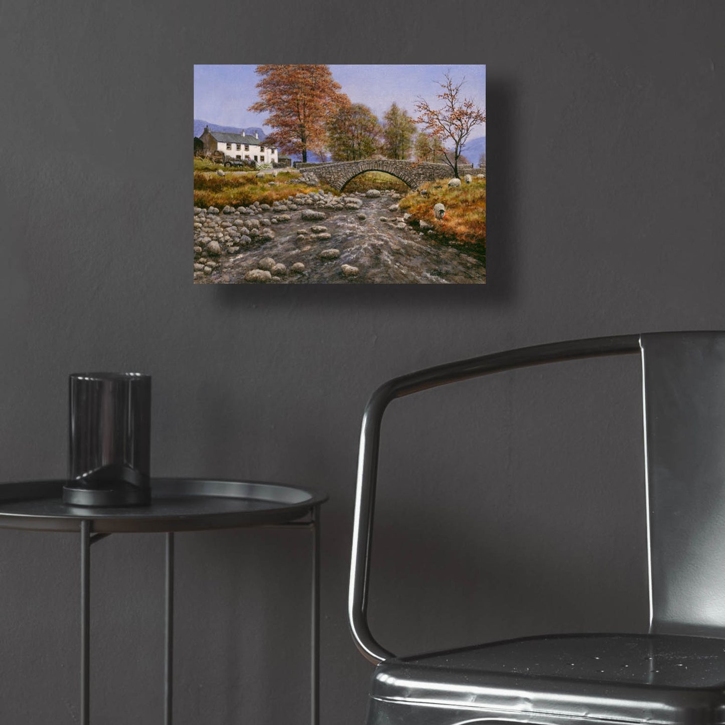 Epic Art 'Old Packhorse Bridge' by Bill Makinson, Acrylic Glass Wall Art,16x12