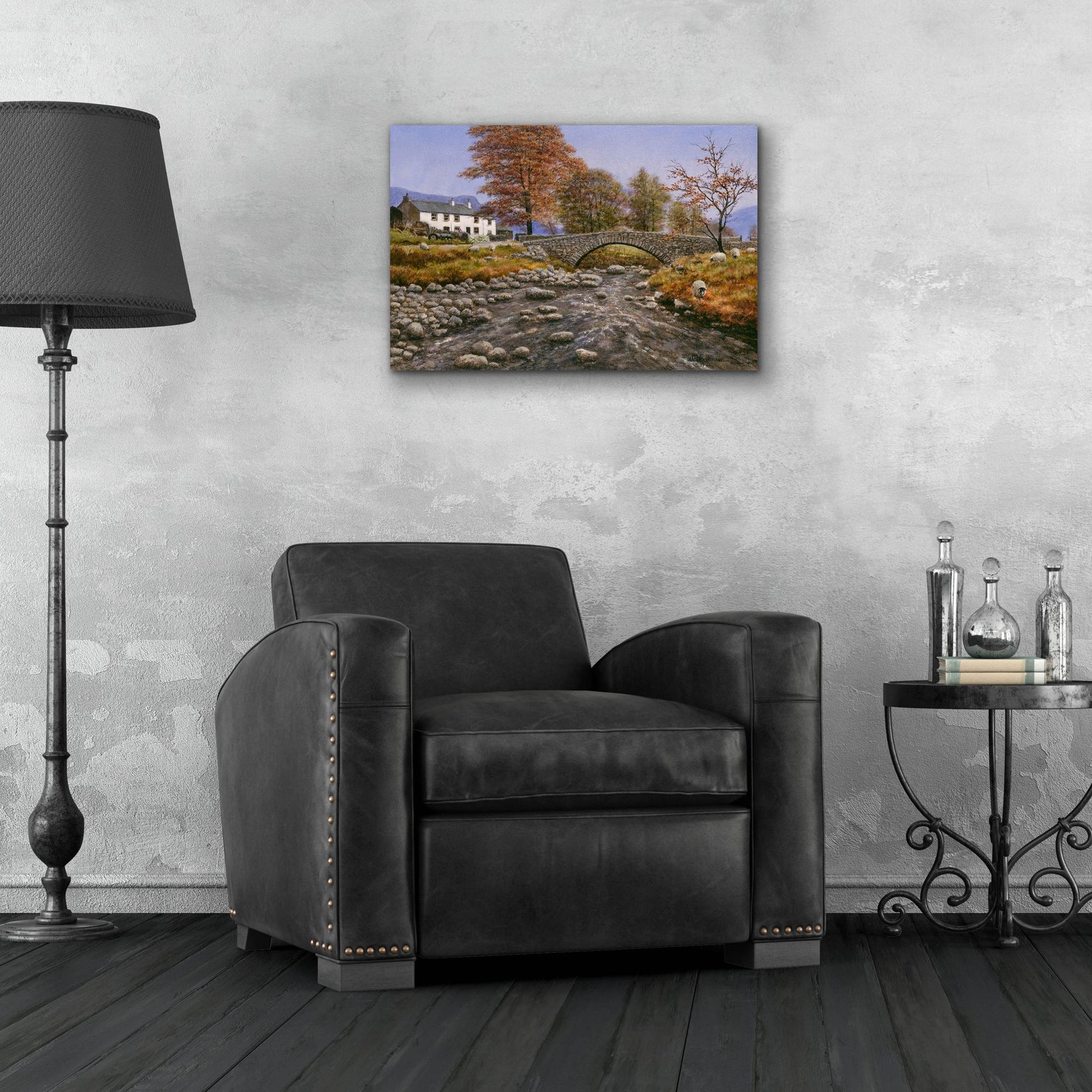 Epic Art 'Old Packhorse Bridge' by Bill Makinson, Acrylic Glass Wall Art,24x16