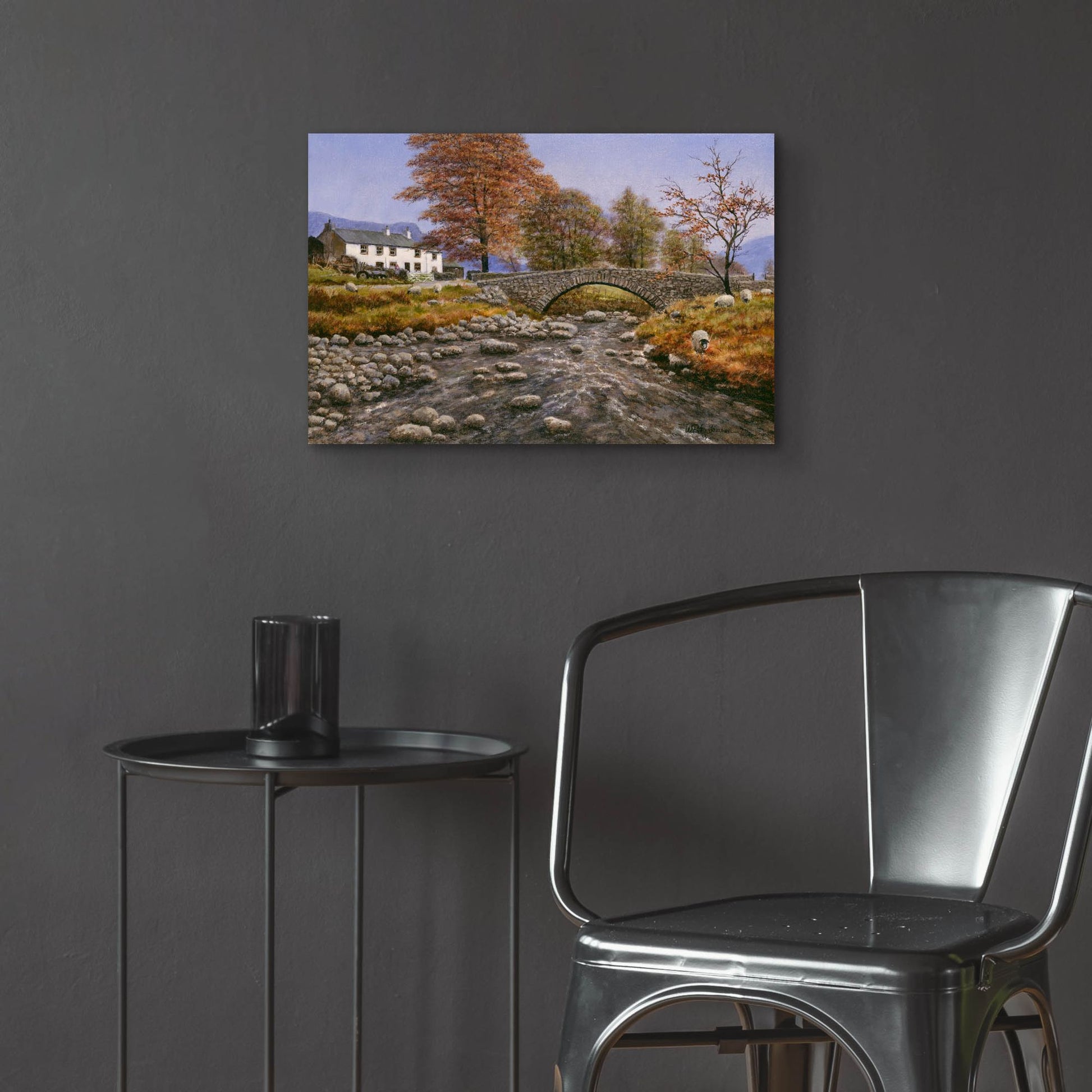 Epic Art 'Old Packhorse Bridge' by Bill Makinson, Acrylic Glass Wall Art,24x16