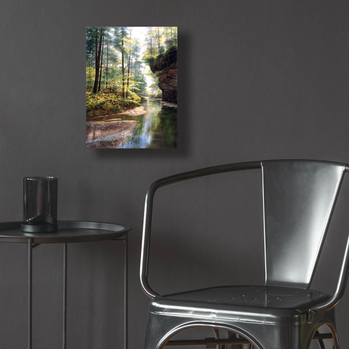 Epic Art 'Quiet Forest' by Bill Makinson, Acrylic Glass Wall Art,12x16