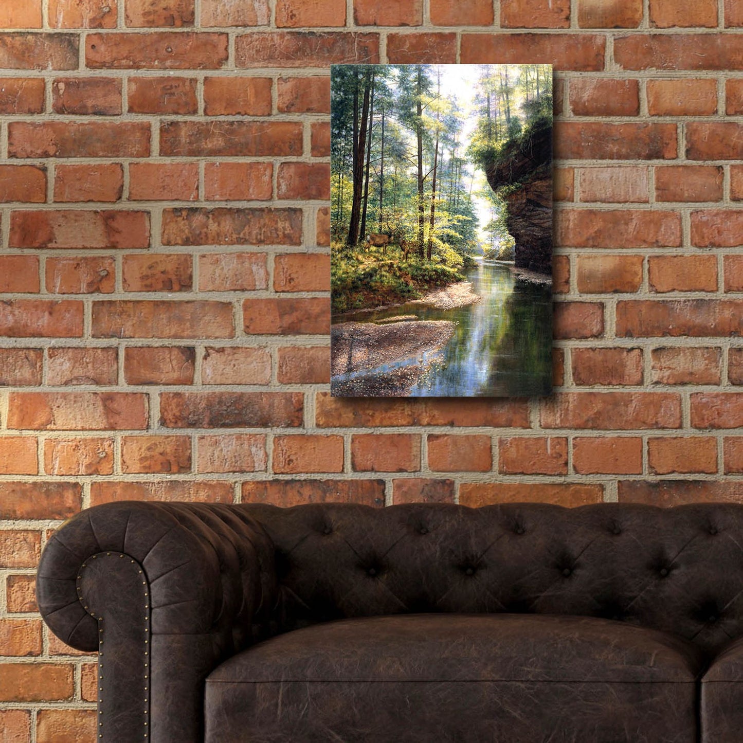 Epic Art 'Quiet Forest' by Bill Makinson, Acrylic Glass Wall Art,16x24