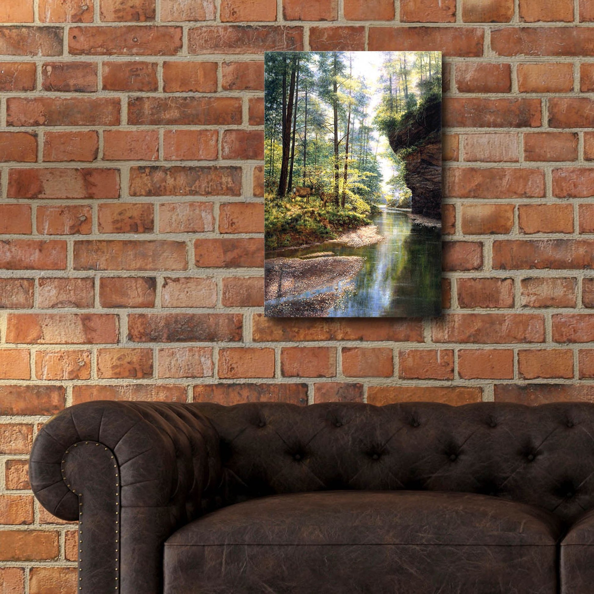 Epic Art 'Quiet Forest' by Bill Makinson, Acrylic Glass Wall Art,16x24